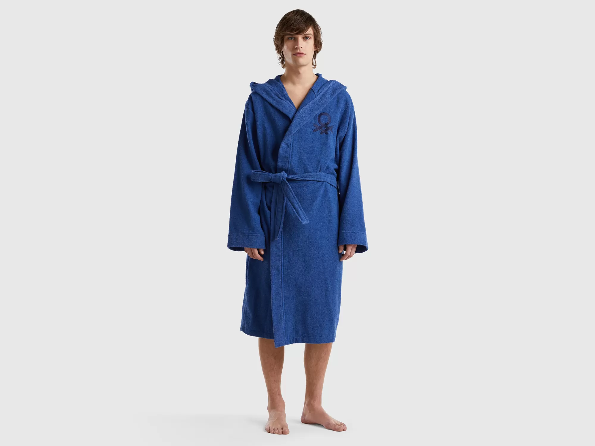 Benetton Albornoz De Algodón Organico-Hombre Loungewear