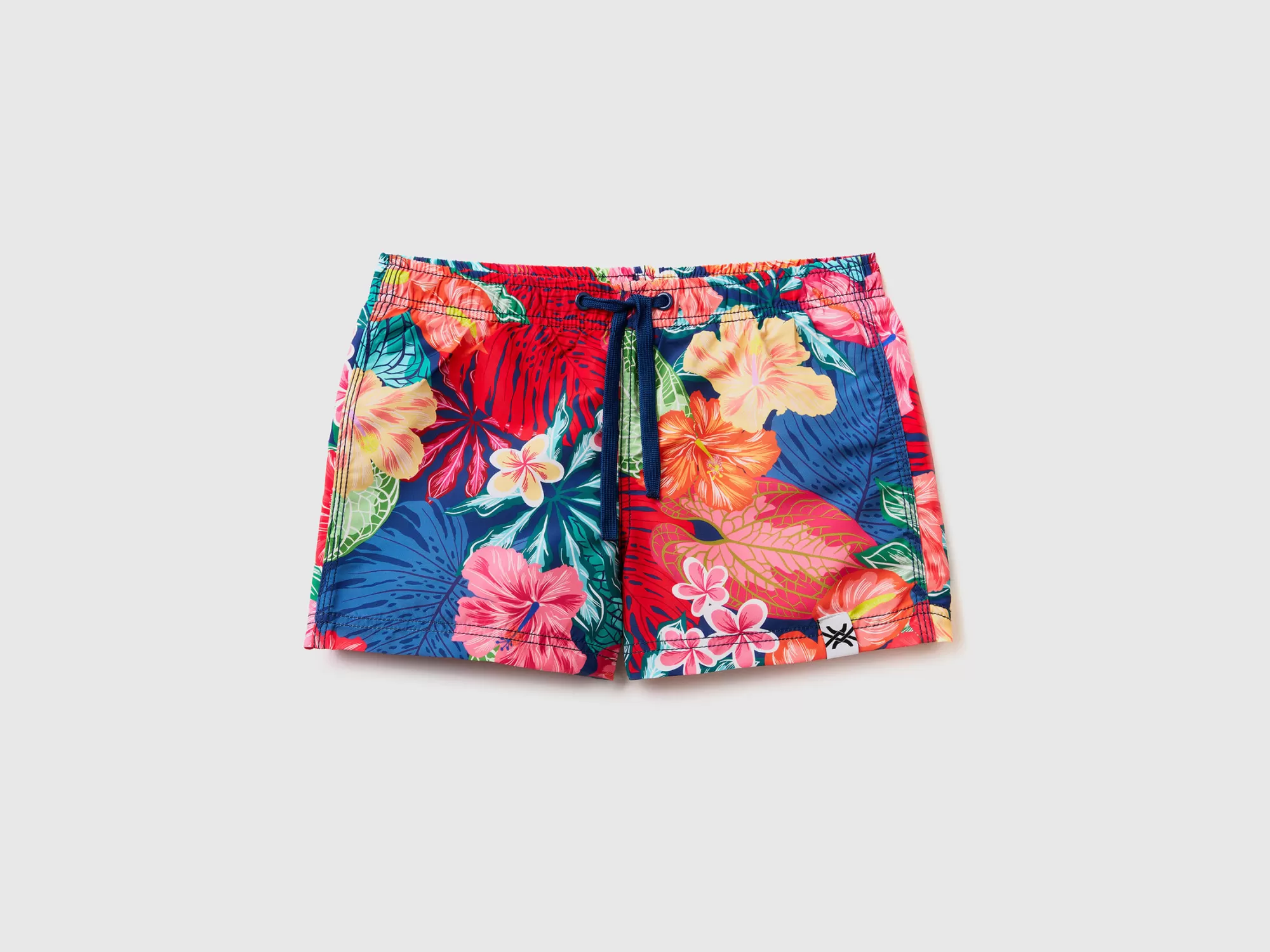 Benetton Banador Boxer Con Estampado Floral-Niños Banadores Y Ropa De Playa