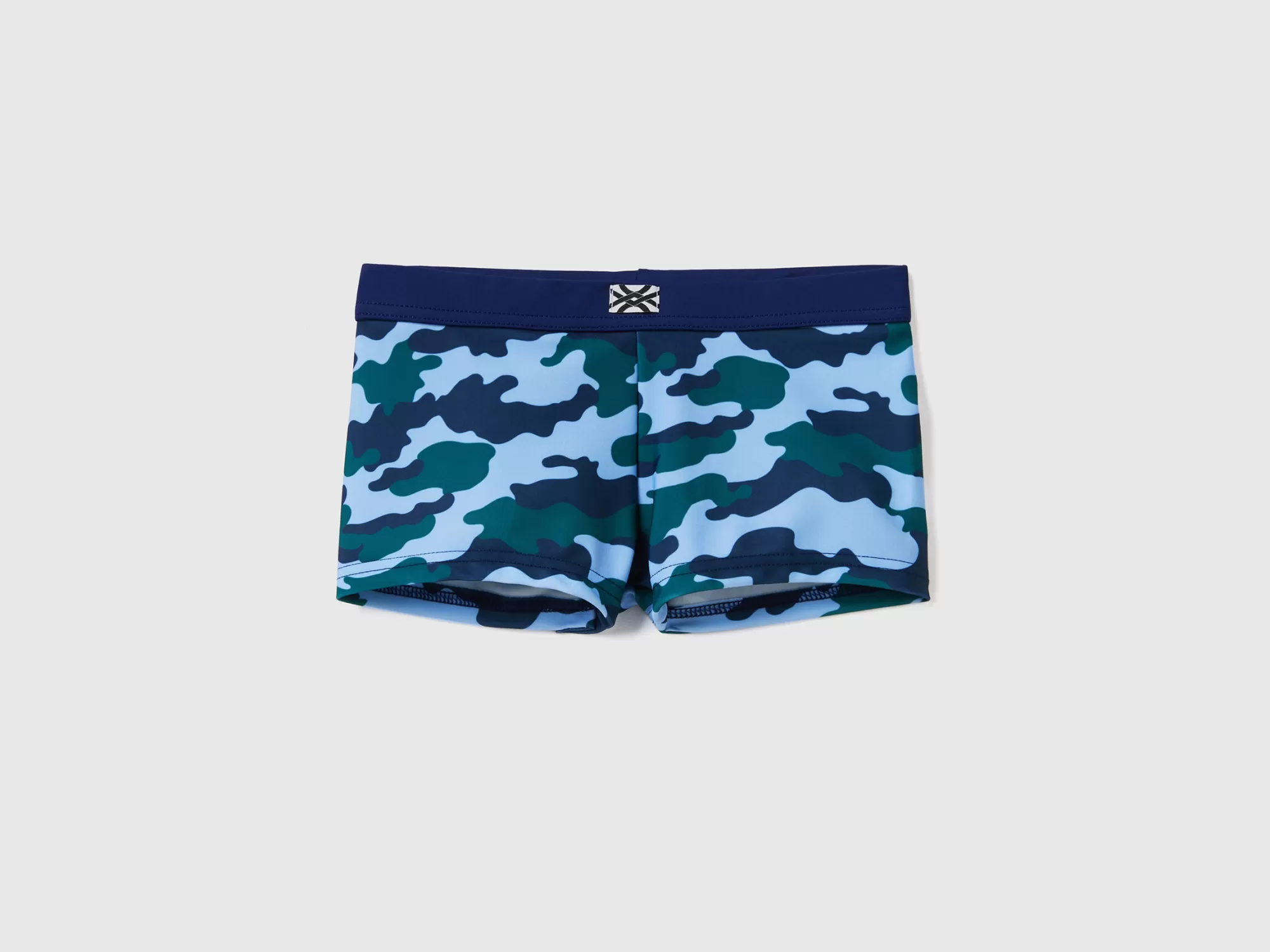 Benetton Banador Boxer De Camuflaje-Niños Banadores Y Ropa De Playa