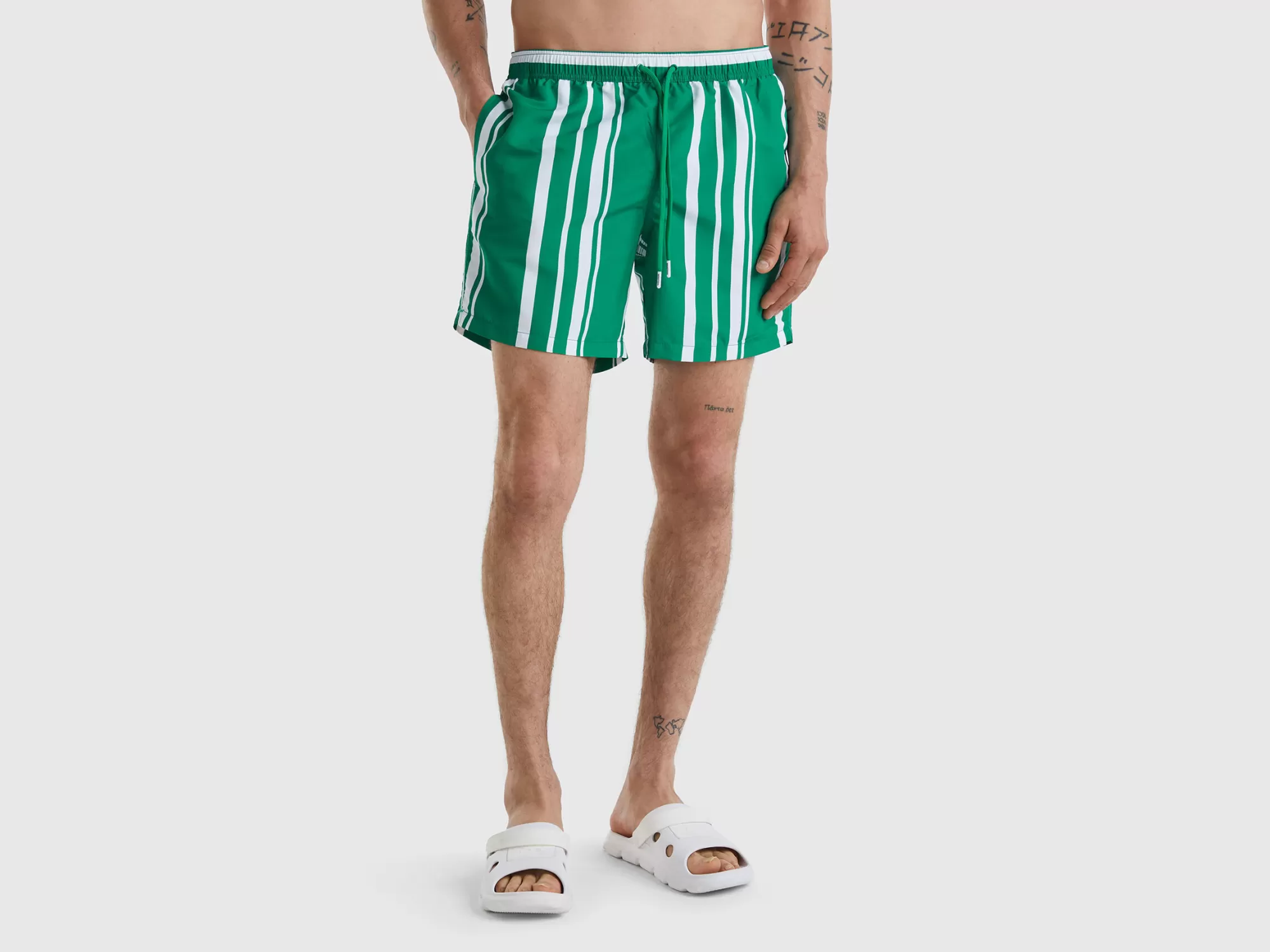 Benetton Banador Boxerde Rayas-Hombre Banadores Y Ropa De Playa