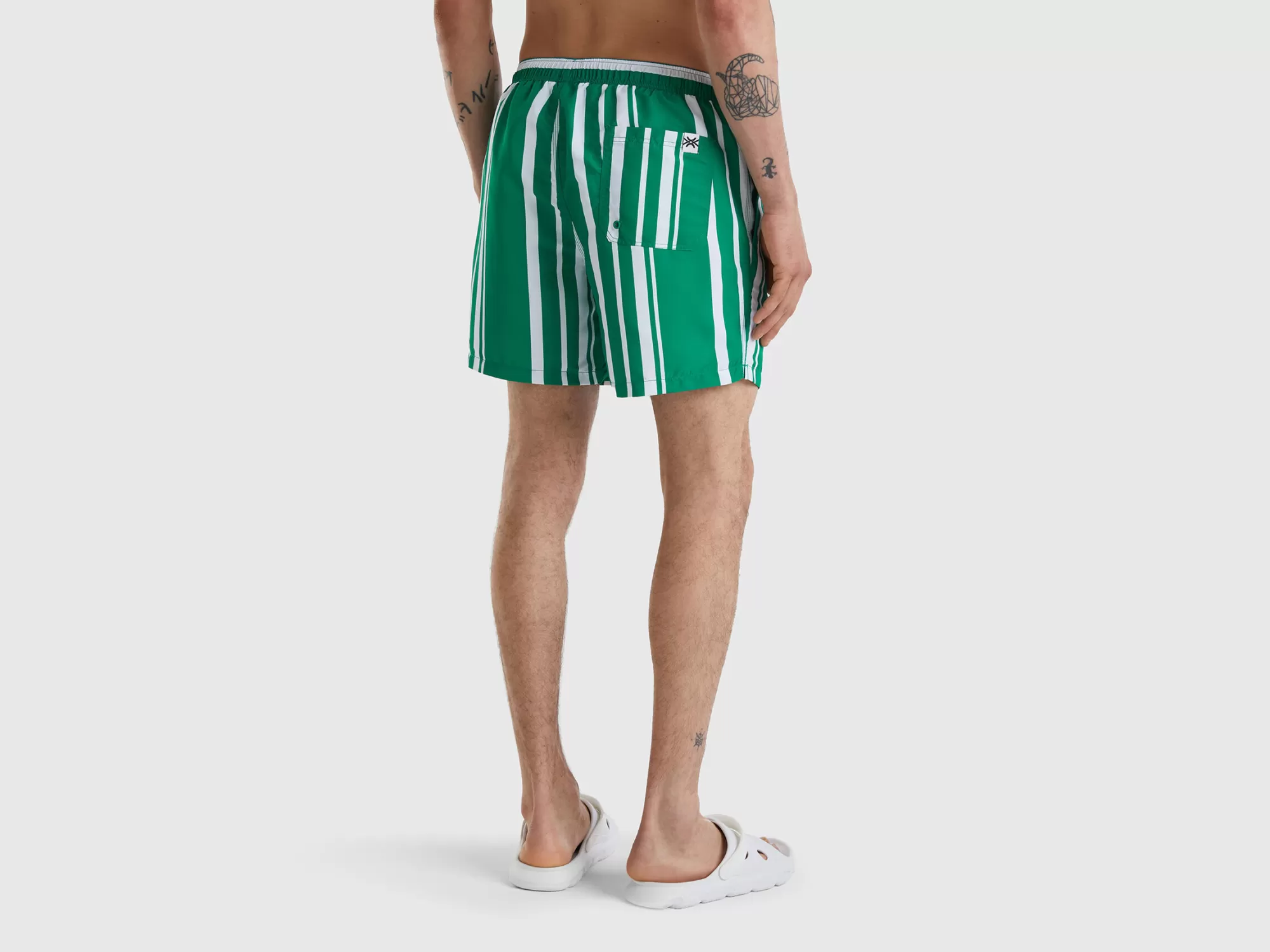 Benetton Banador Boxerde Rayas-Hombre Banadores Y Ropa De Playa