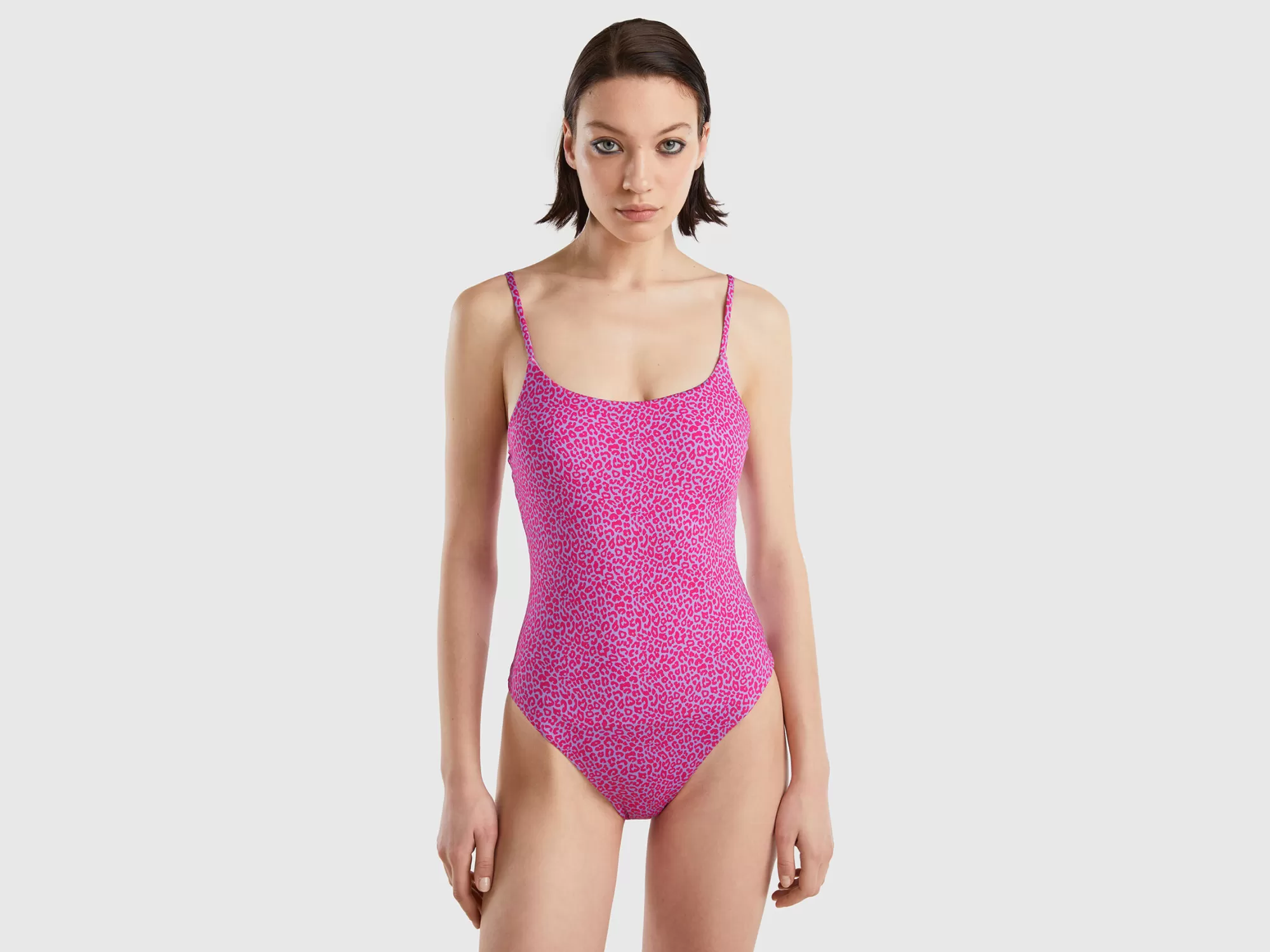 Benetton Banador Con Animal Print-Mujer Banadores Y Ropa De Playa