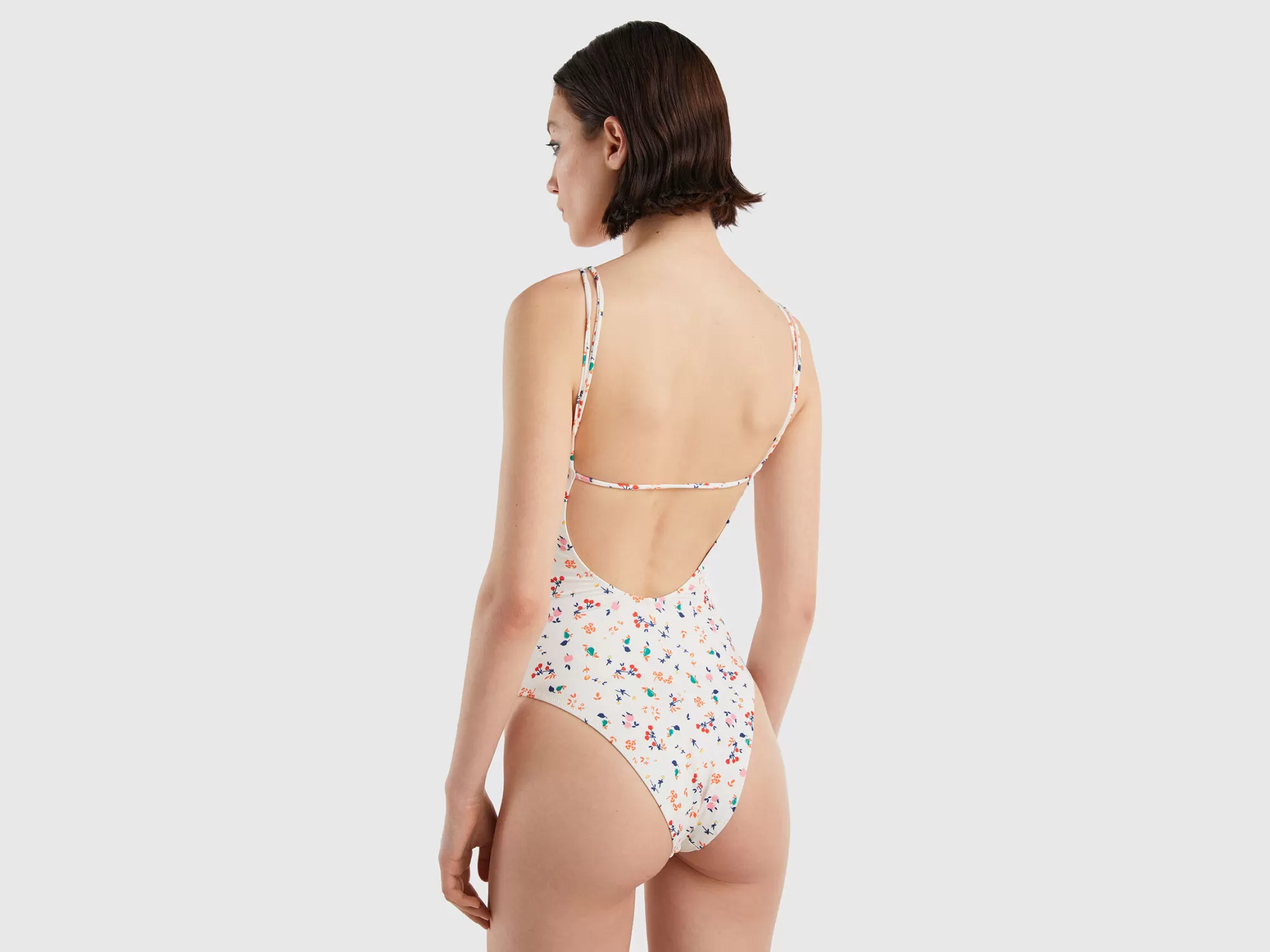 Benetton Banador Con Estampado Floral-Mujer Banadores Y Ropa De Playa