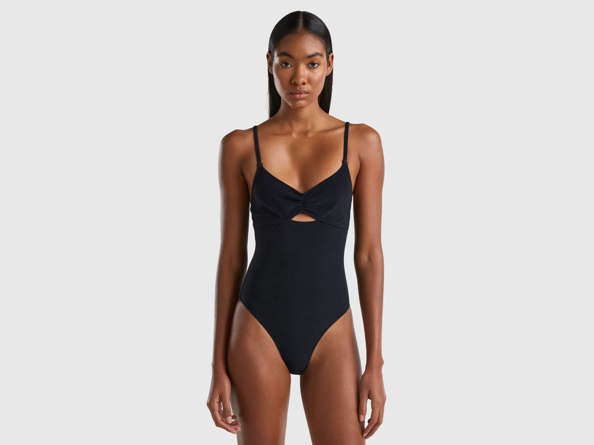 Benetton Banador De Econyl® Con Efecto Rizo-Mujer Banadores Y Ropa De Playa