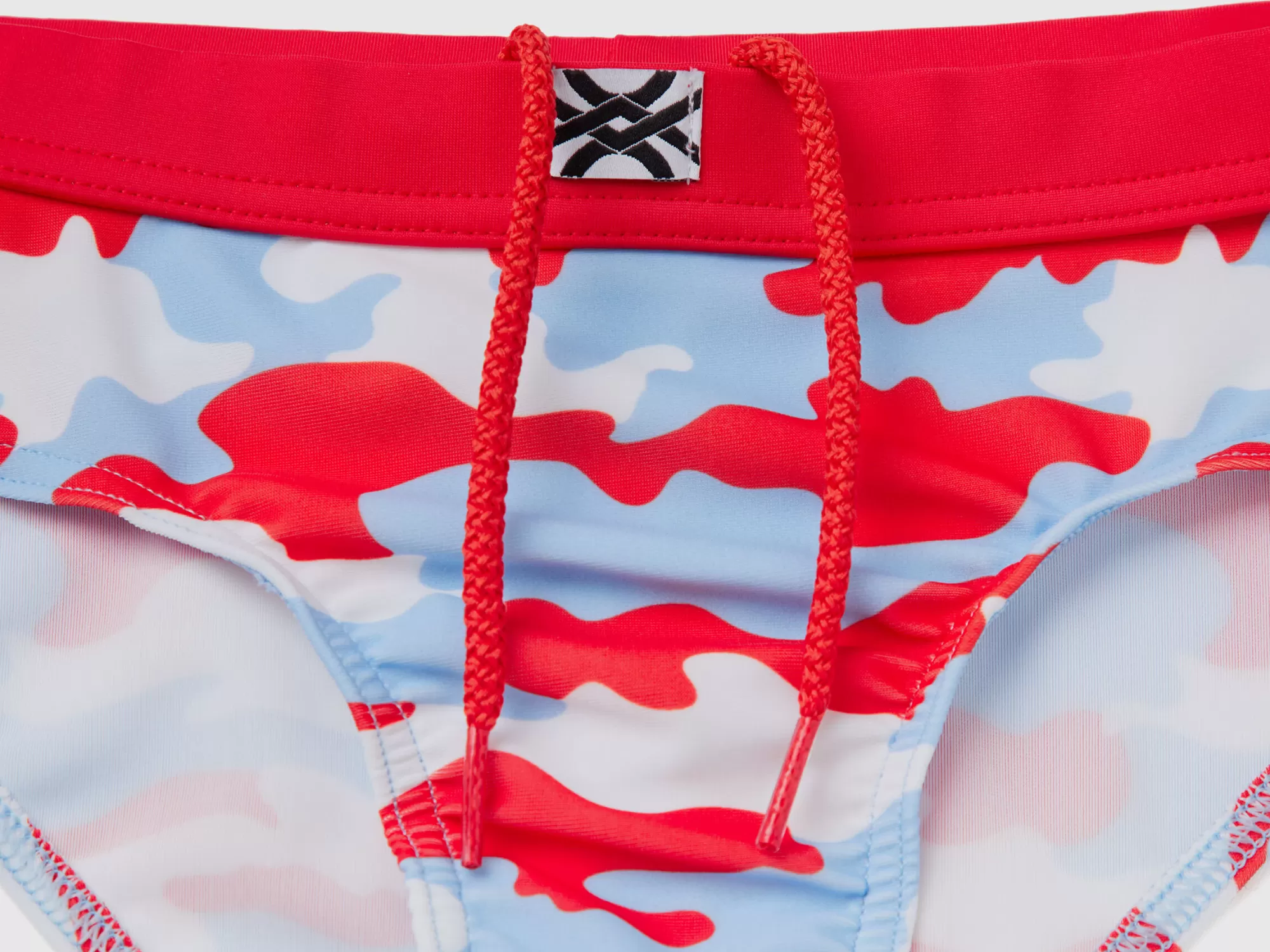 Benetton Banador Slip De Camuflaje-Niños Banadores Y Ropa De Playa