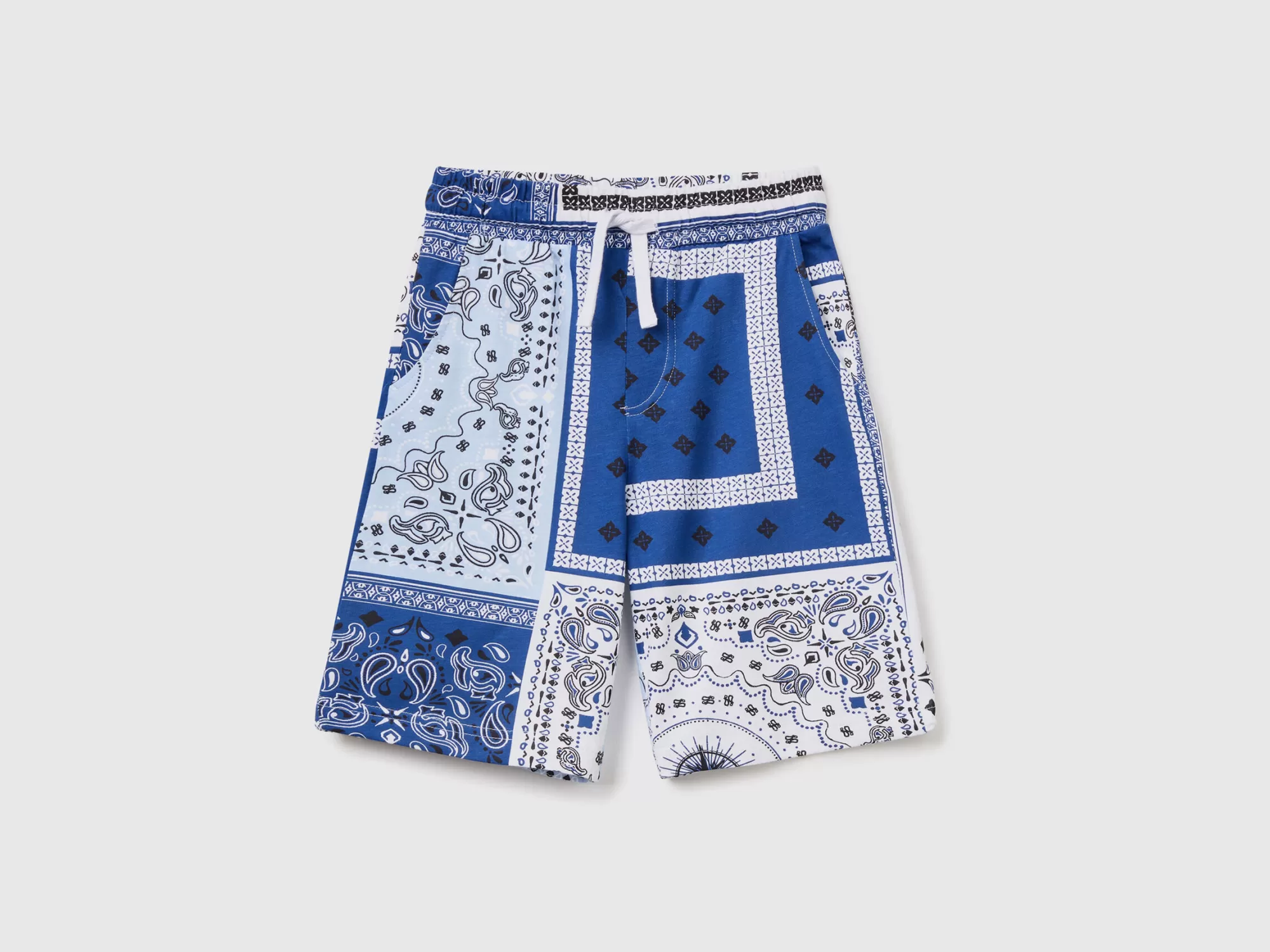 Benetton Bermudas Con Estampado Bandana-Niños Pantalones Y Vaqueros