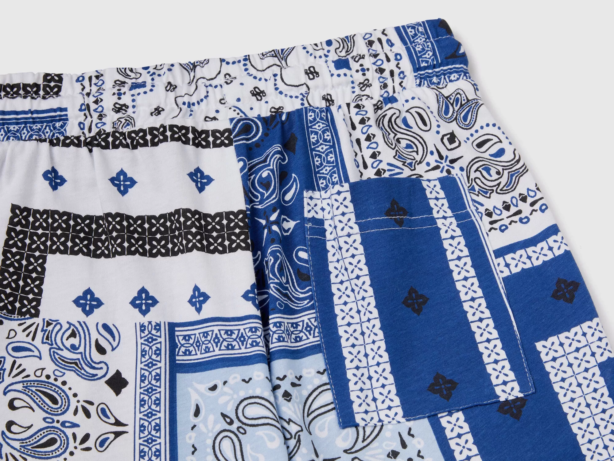 Benetton Bermudas Con Estampado Bandana-Niños Pantalones Y Vaqueros