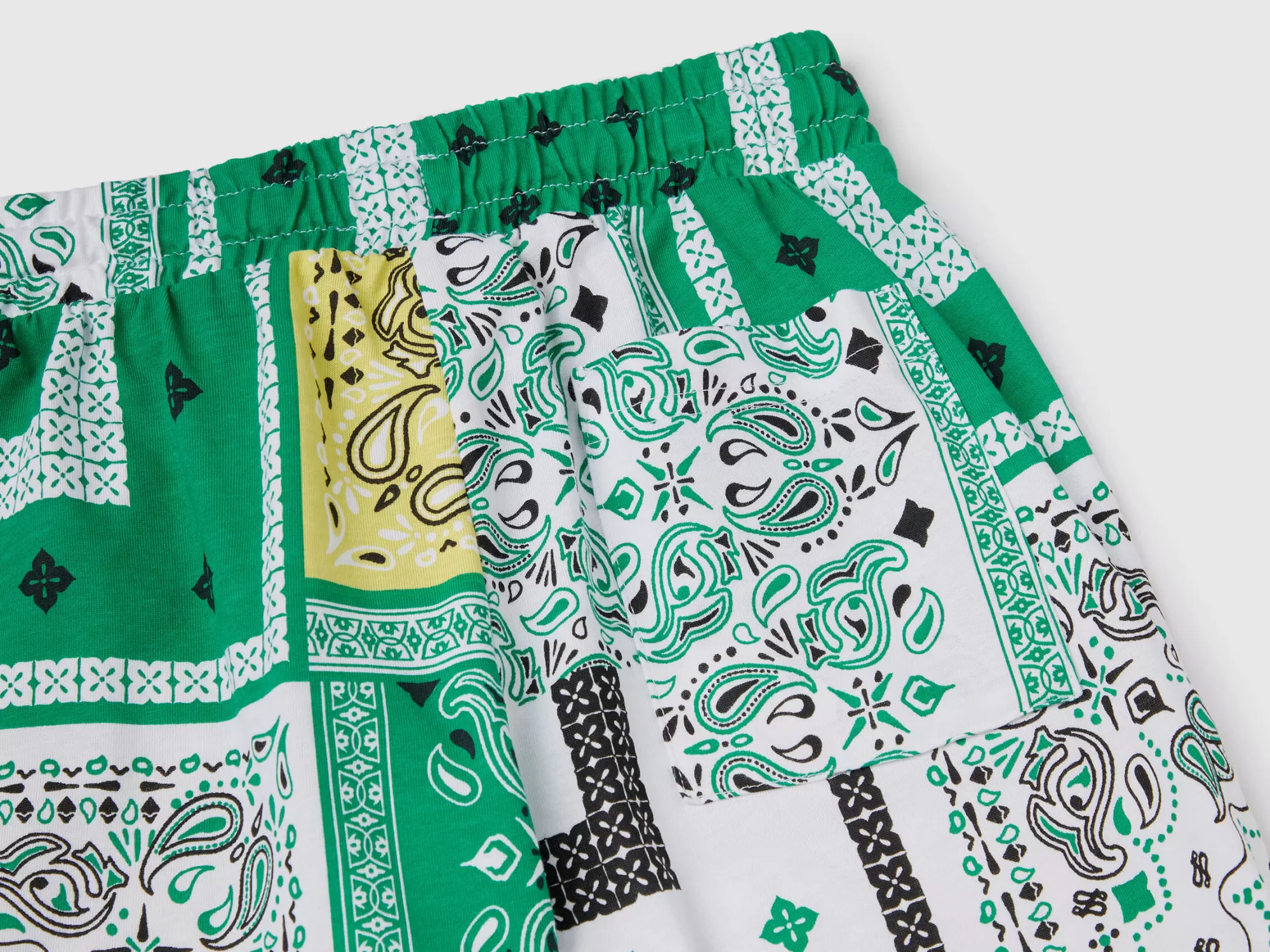 Benetton Bermudas Con Estampado Bandana-Niños Pantalones Y Vaqueros