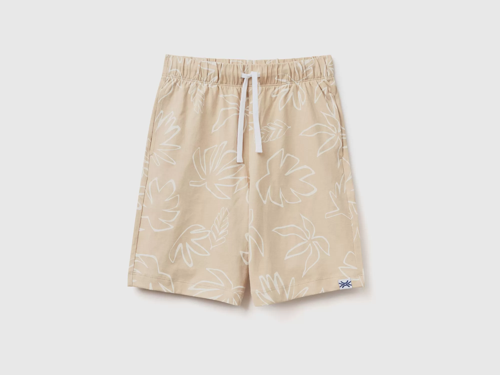 Benetton Bermudas Con Estampado Exotico-Niños Pantalones Y Vaqueros