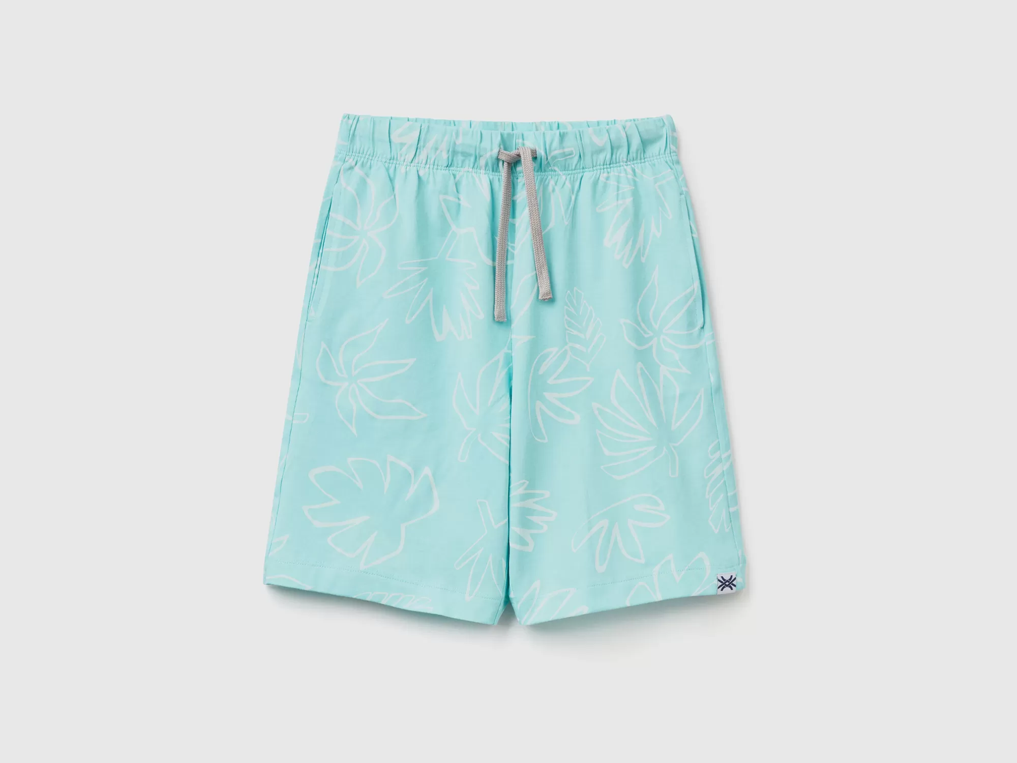 Benetton Bermudas Con Estampado Exotico-Niños Pantalones Y Vaqueros