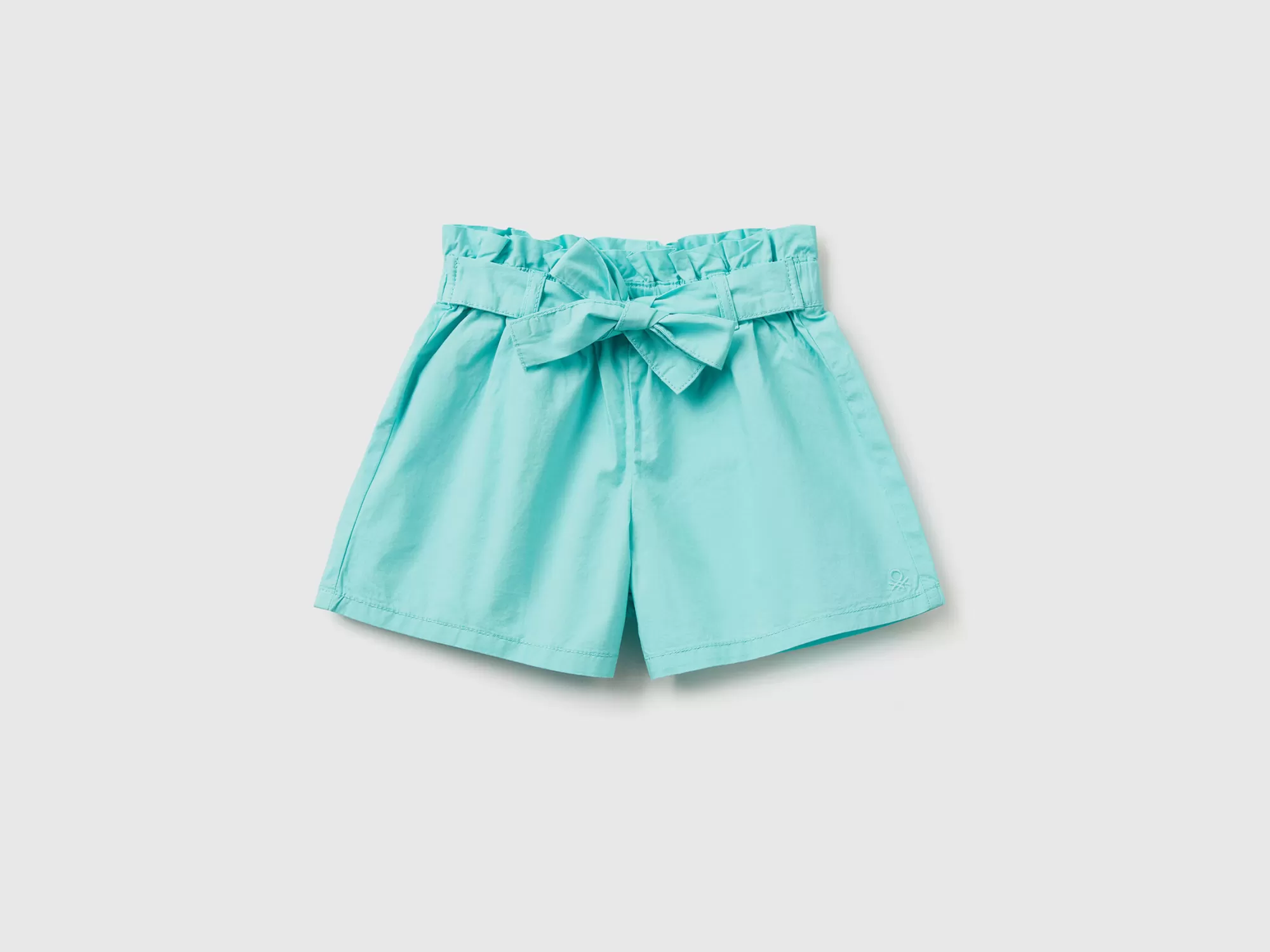 Benetton Bermudas Con Fajin-Niños Pantalones Y Vaqueros