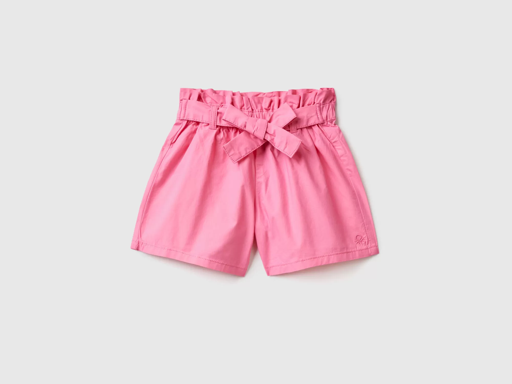 Benetton Bermudas Con Fajin-Niños Pantalones Y Vaqueros