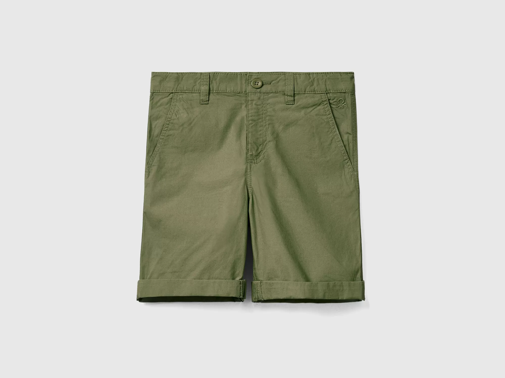 Benetton Bermudas De 100 % Algodón-Niños Pantalones Y Vaqueros