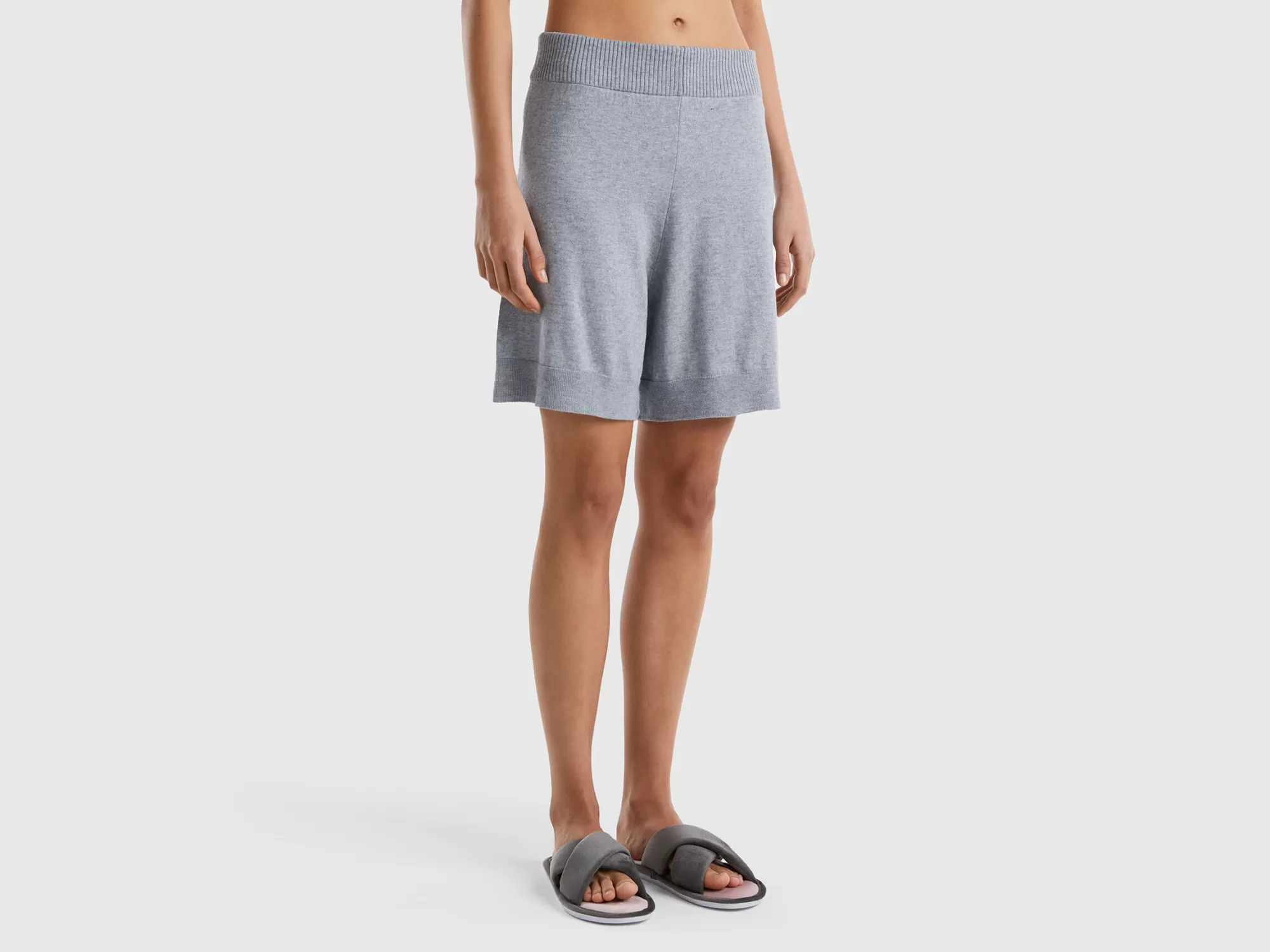 Benetton Bermudas De Cachemir Mixto-Mujer Loungewear