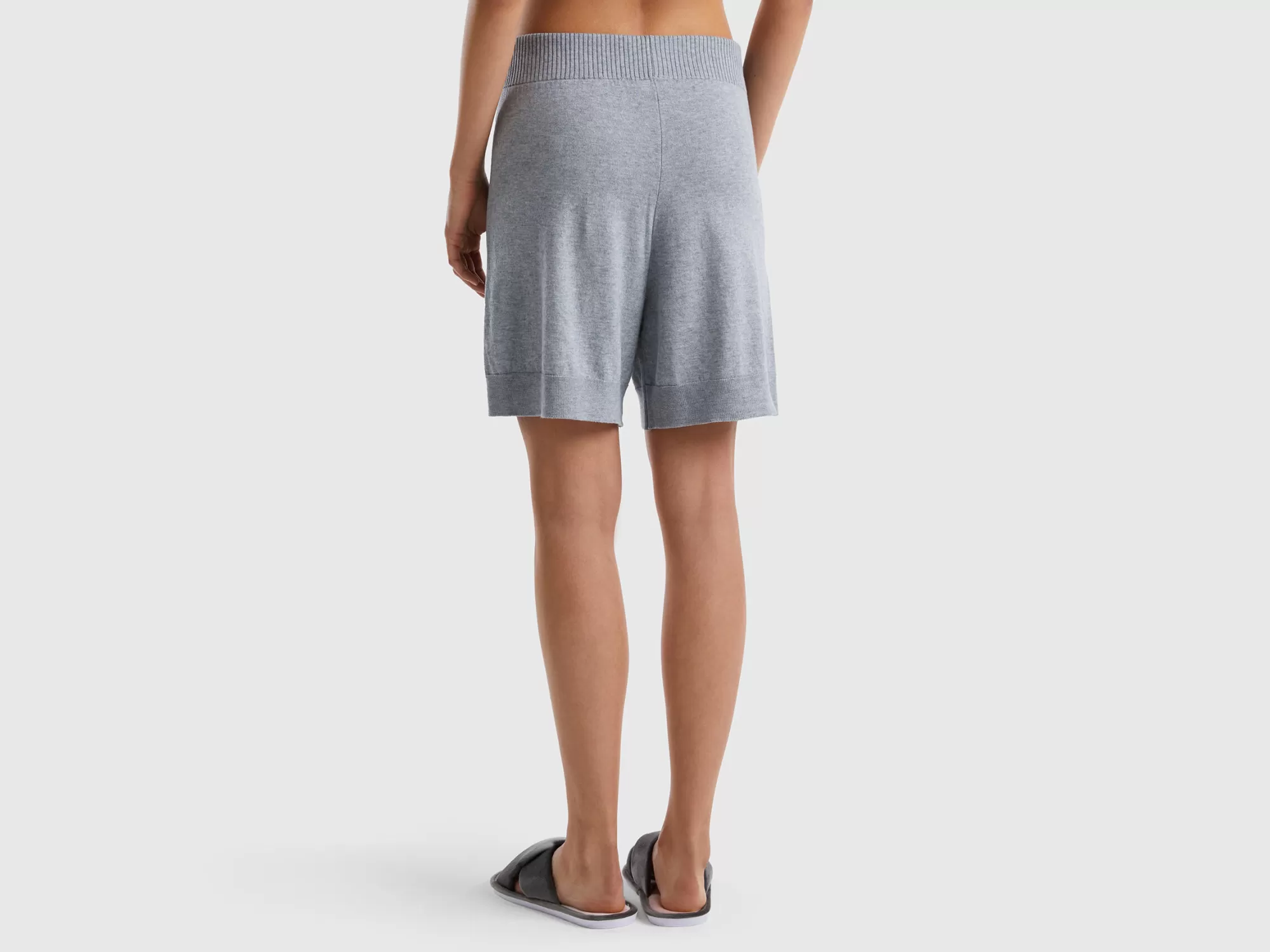 Benetton Bermudas De Cachemir Mixto-Mujer Loungewear