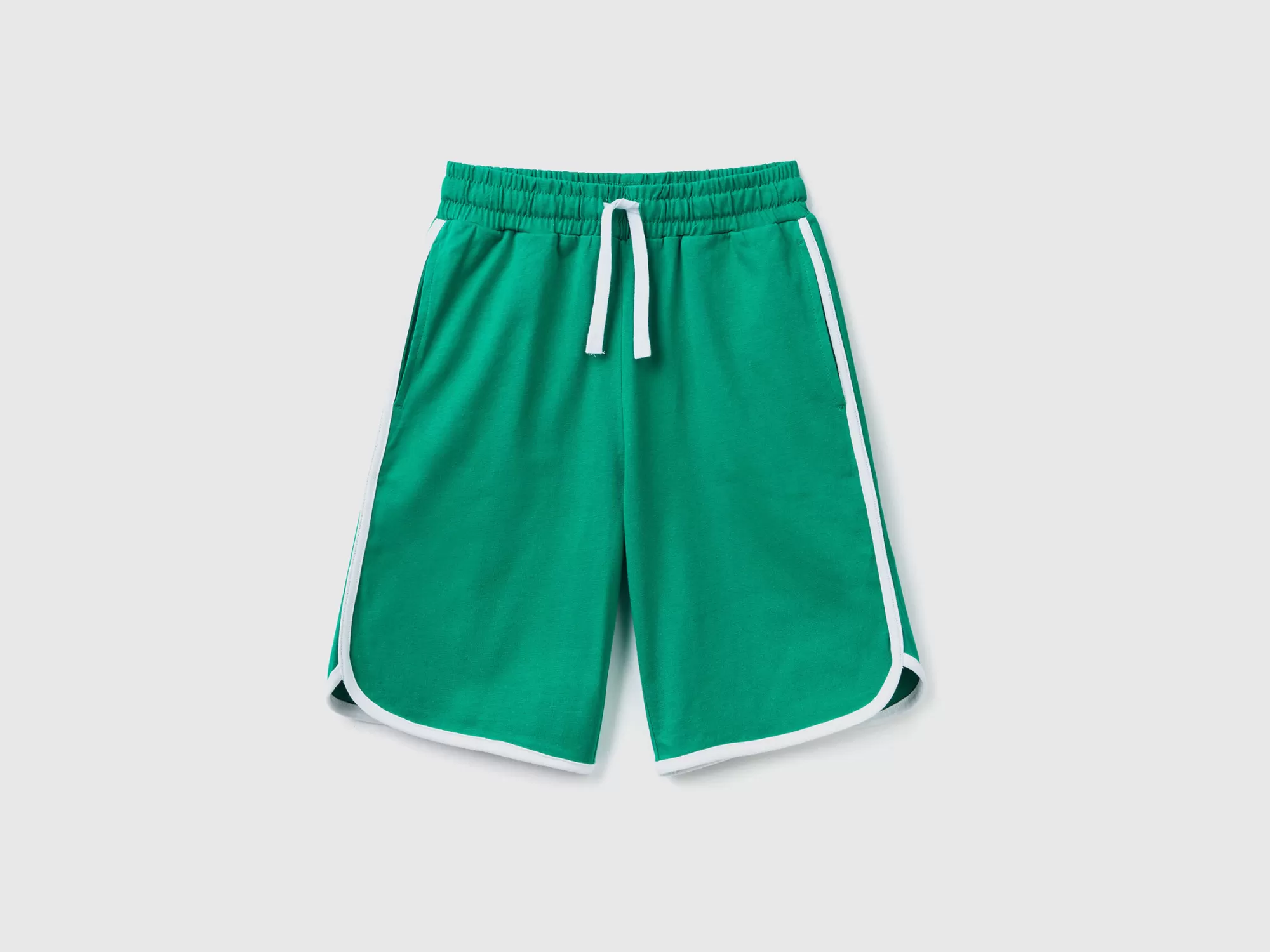 Benetton Bermudas De Estilo Baloncesto Con Cordon-Niños Pantalones Y Vaqueros