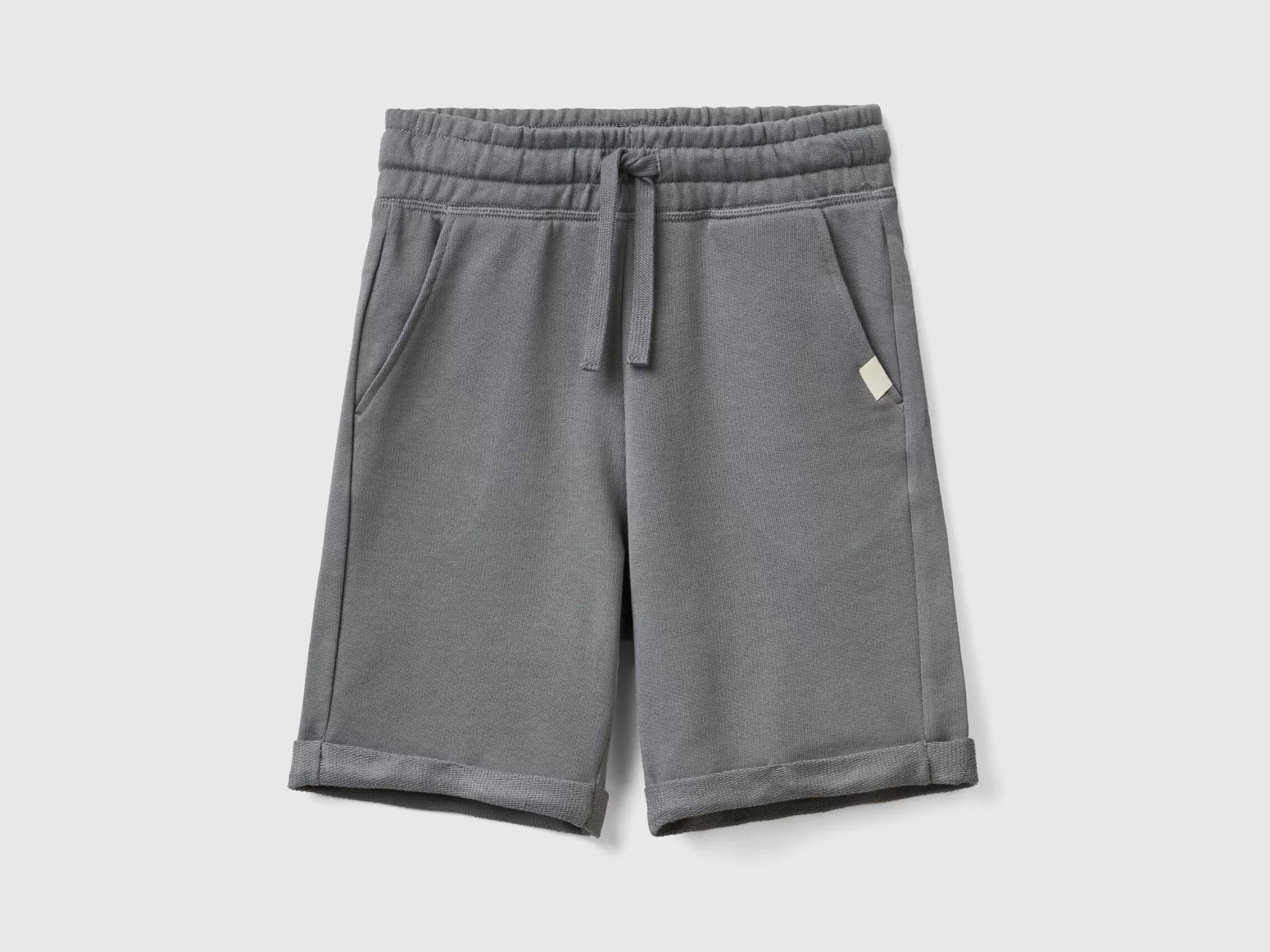 Benetton Bermudas De Felpa De 100 % Algodón-Niños Pantalones Y Vaqueros