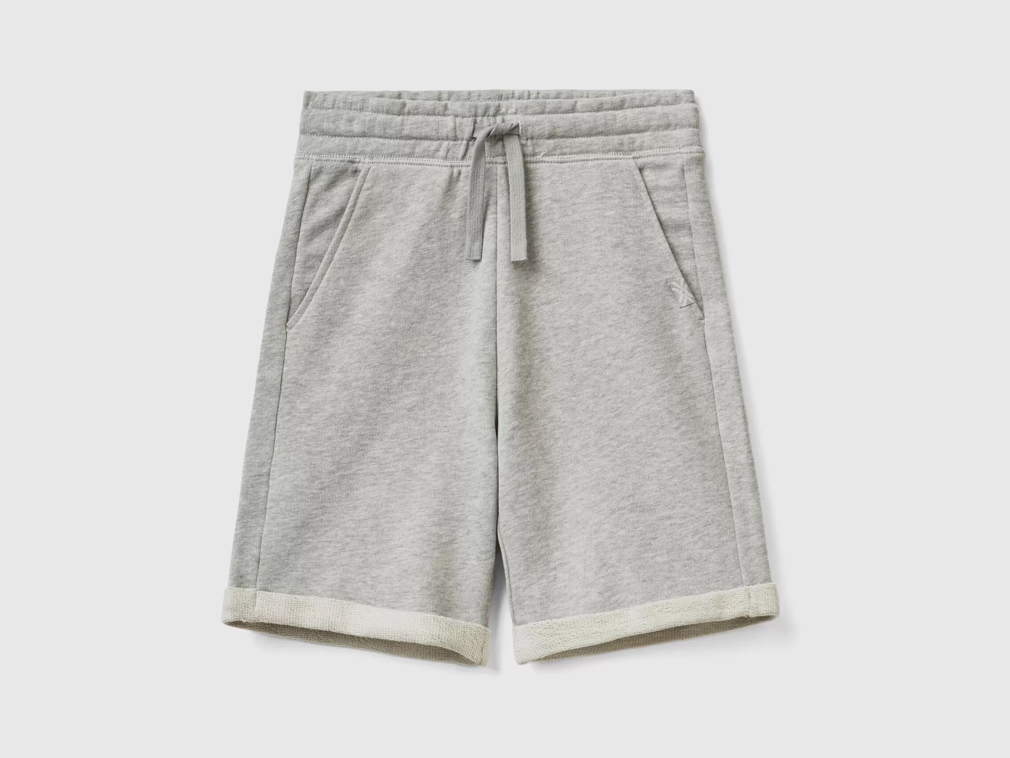 Benetton Bermudas De Felpa De 100 % Algodón-Niños Pantalones Y Vaqueros