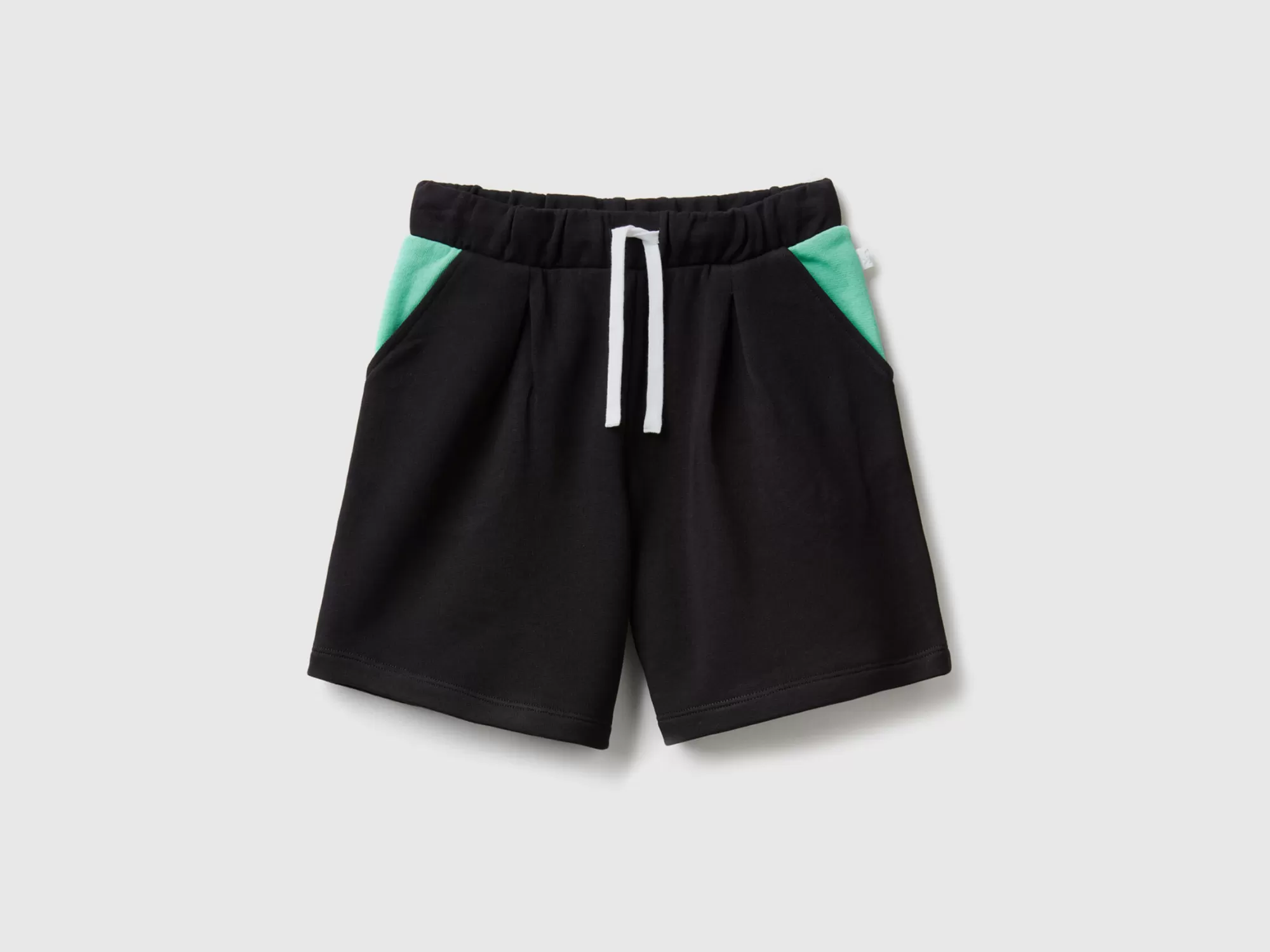 Benetton Bermudas De Felpa De 100 % Algodón-Niños Pantalones Y Vaqueros