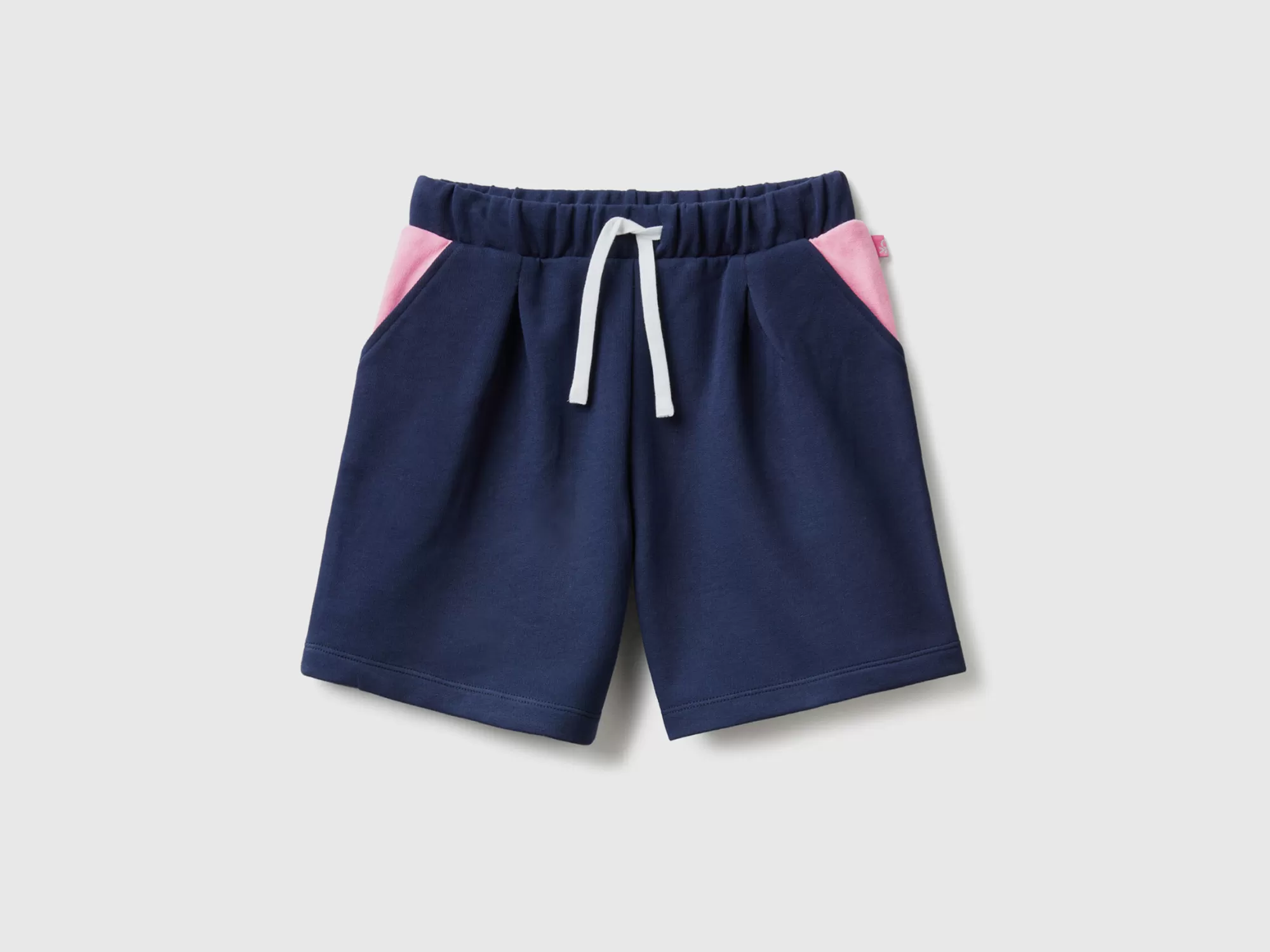 Benetton Bermudas De Felpa De 100 % Algodón-Niños Pantalones Y Vaqueros