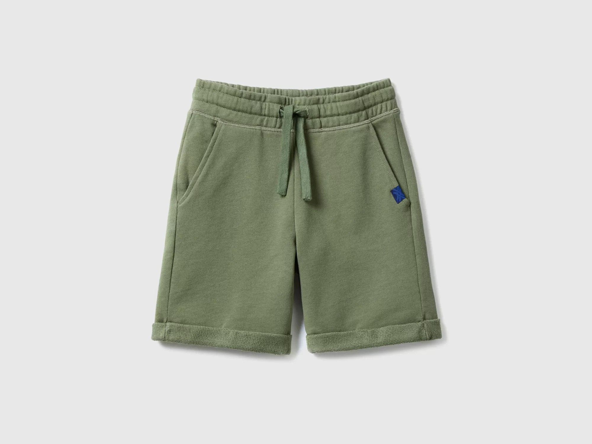 Benetton Bermudas De Felpa De 100 % Algodón-Niños Pantalones Y Vaqueros