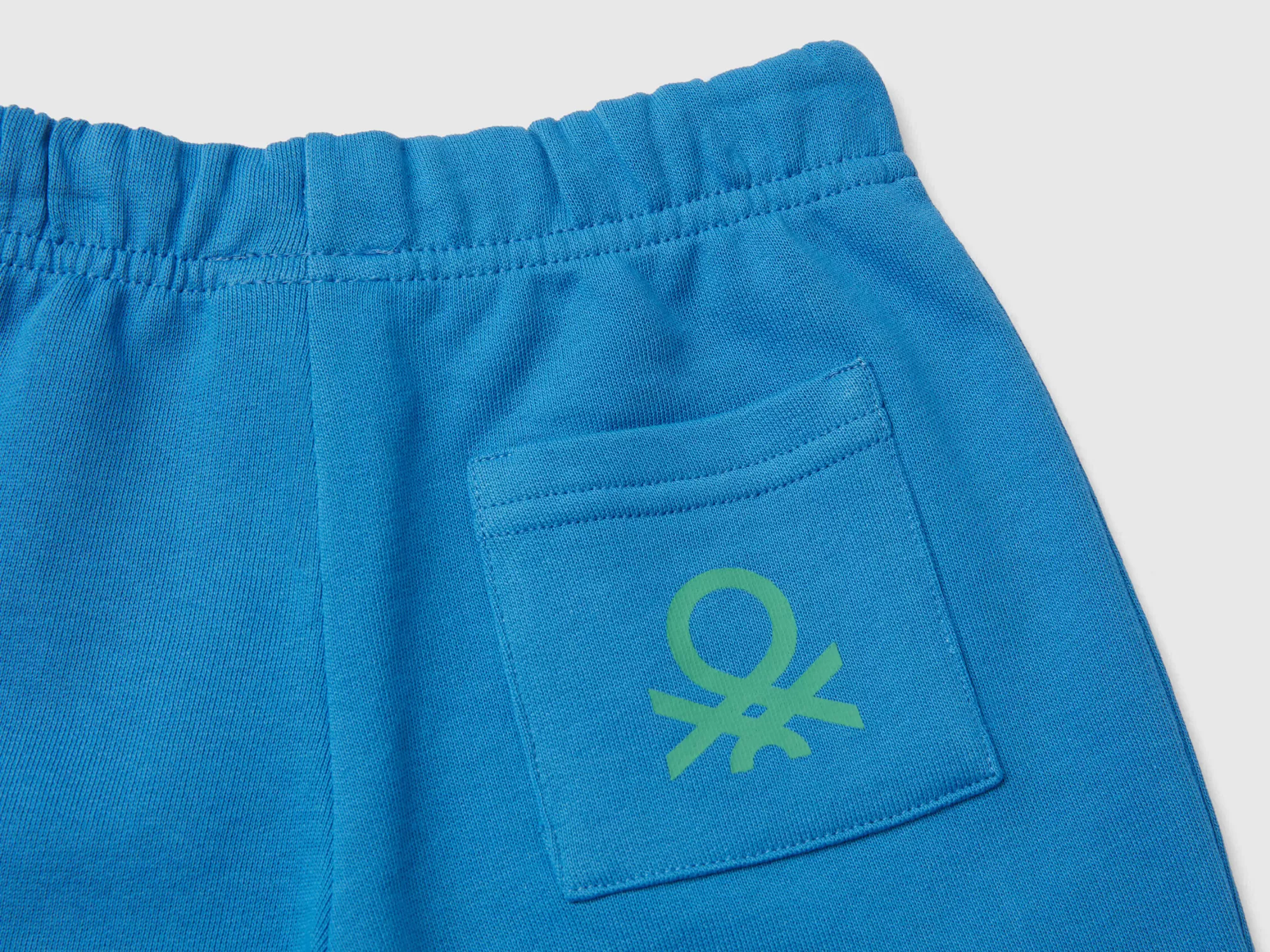 Benetton Bermudas De Felpa De 100 % Algodón Organico-Niños Pantalones Y Vaqueros