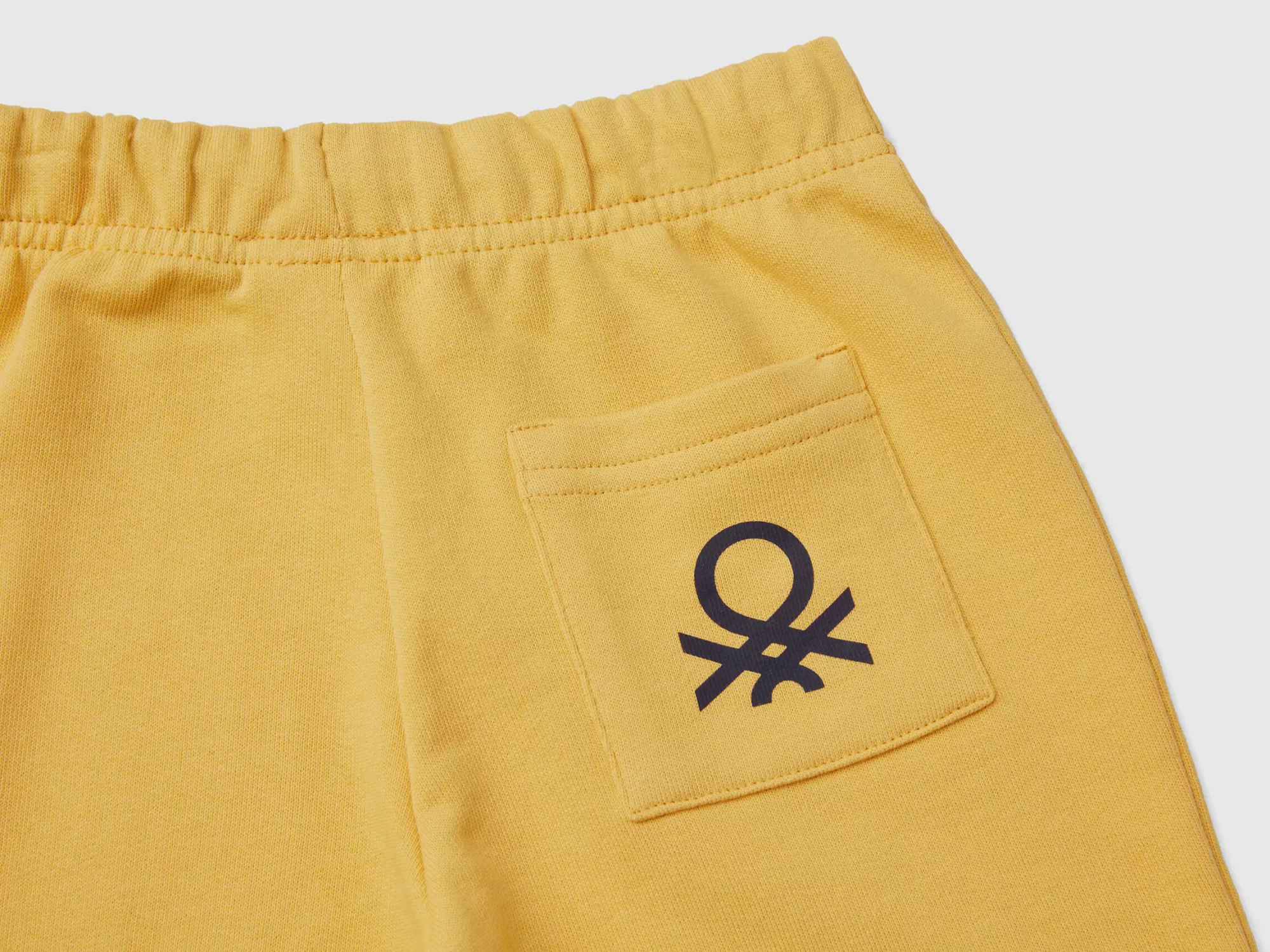 Benetton Bermudas De Felpa De 100 % Algodón Organico-Niños Pantalones Y Vaqueros