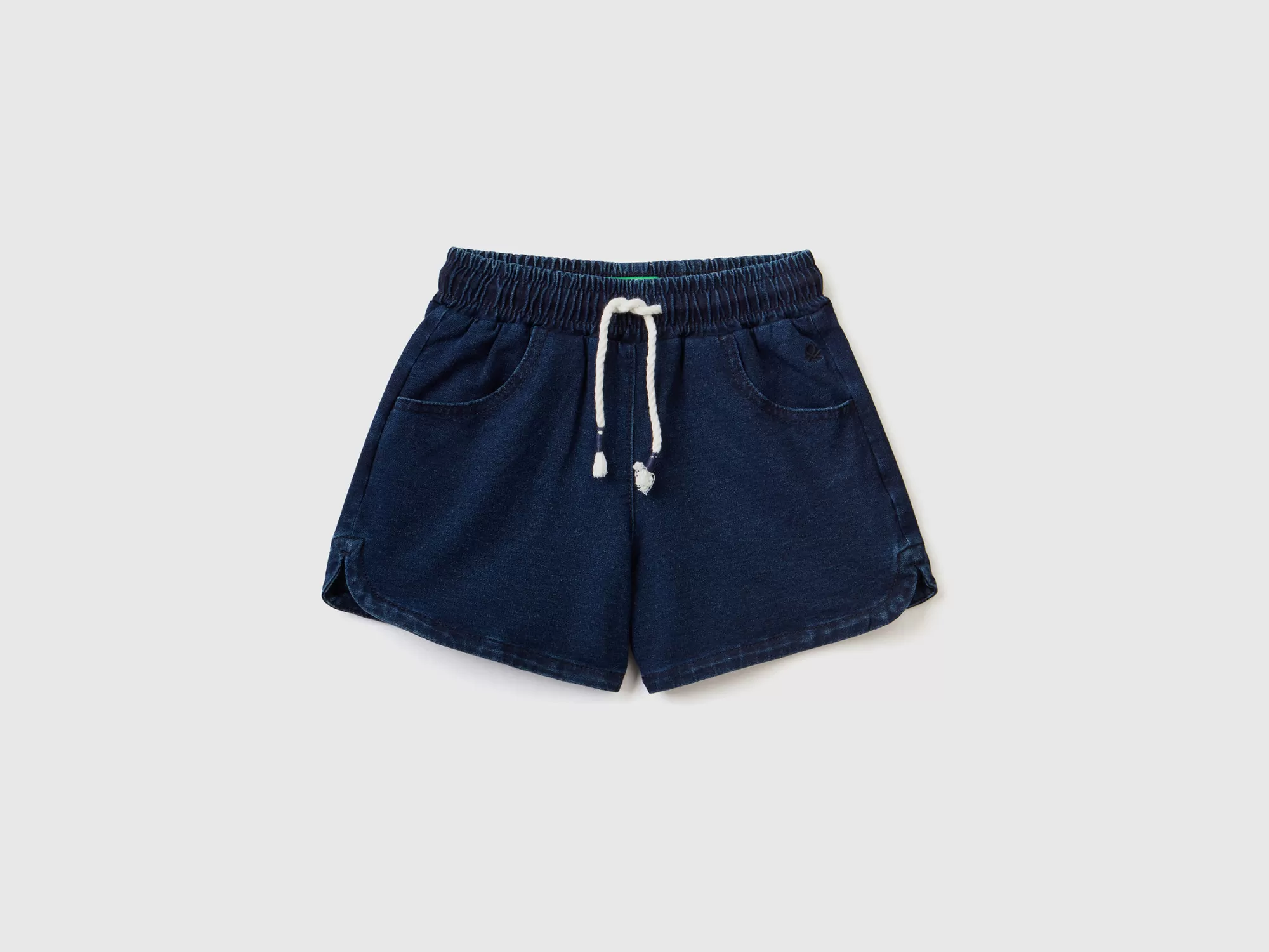 Benetton Bermudas De Felpa De Efecto Denim-Niños Pantalones Y Vaqueros