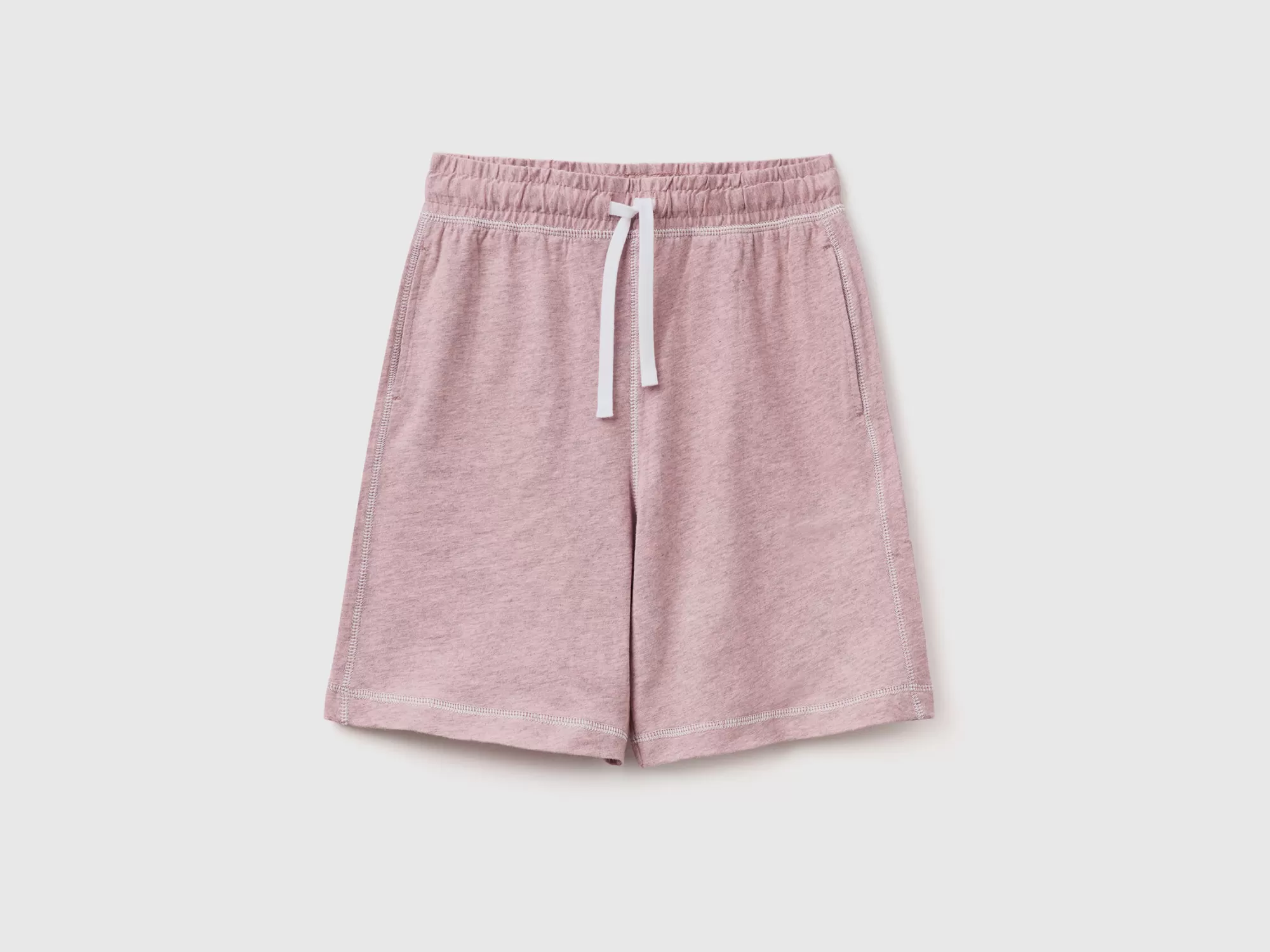 Benetton Bermudas De Punto Jaspeado-Niños Pantalones Y Vaqueros