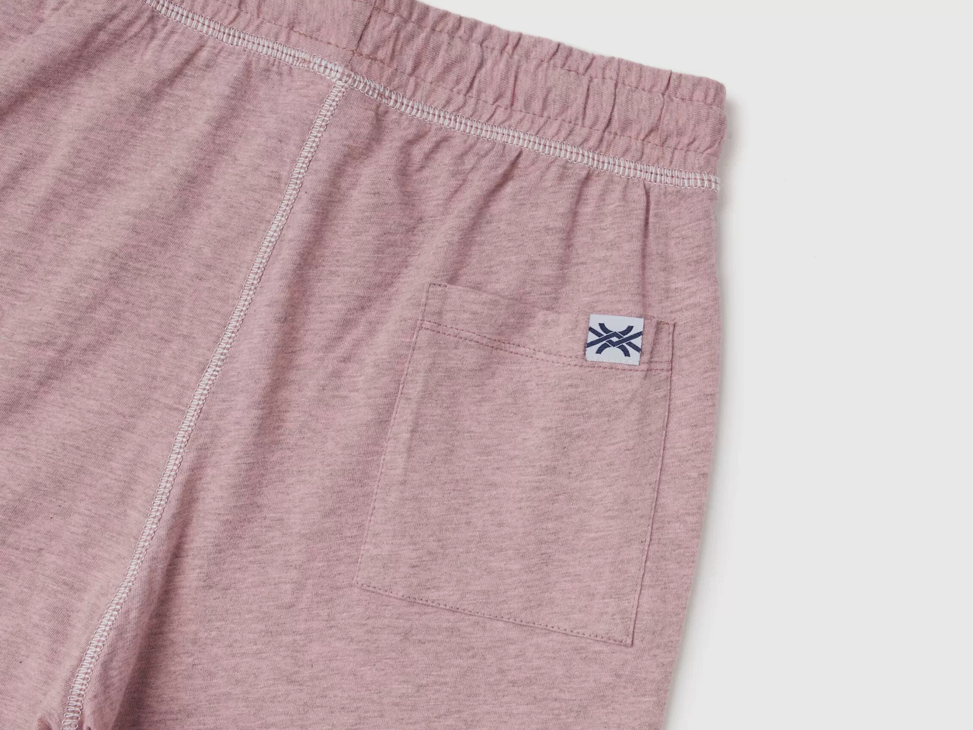 Benetton Bermudas De Punto Jaspeado-Niños Pantalones Y Vaqueros