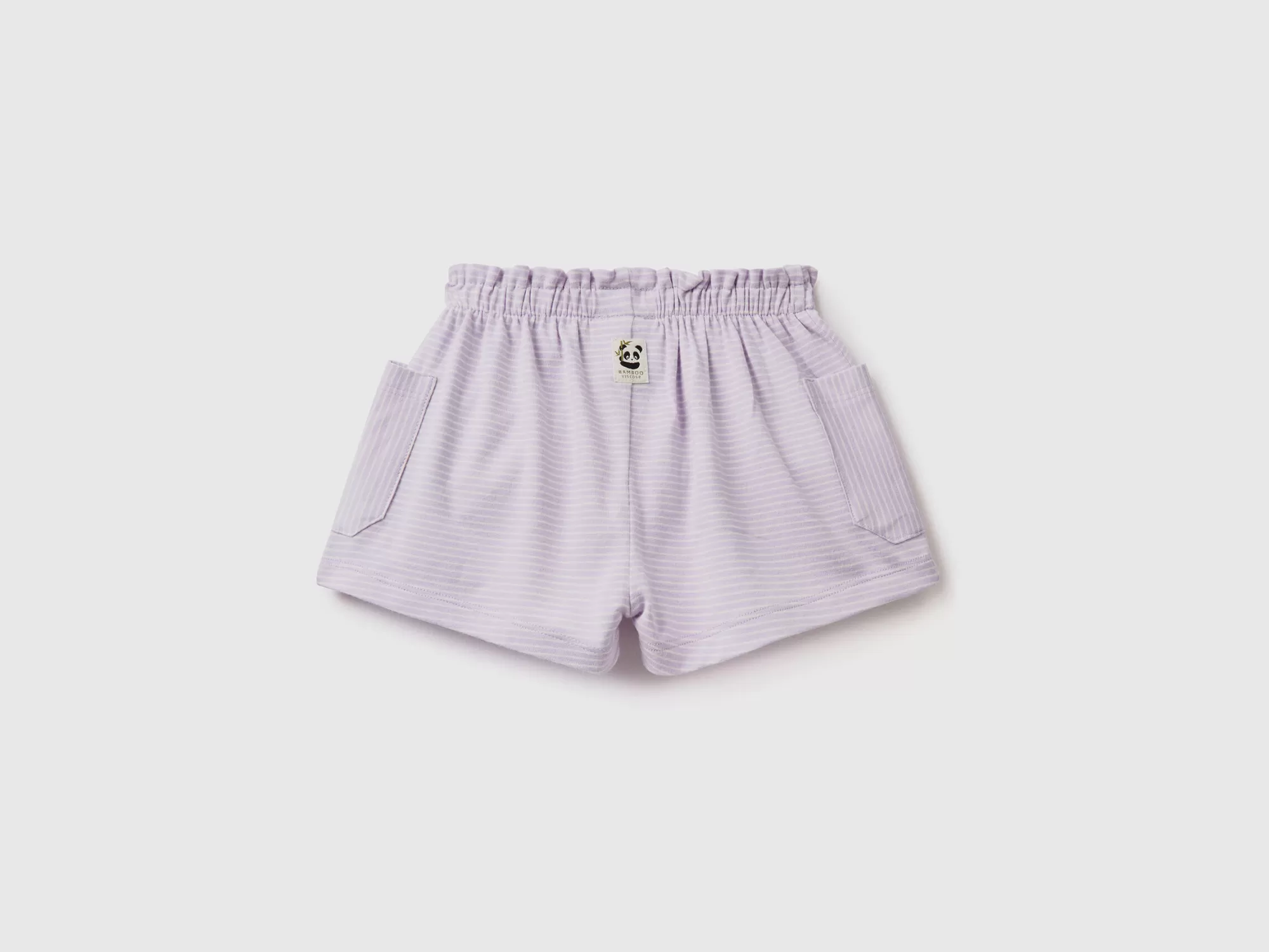 Benetton Bermudas De Rayas Con Bolsillos-Niños Pantalones