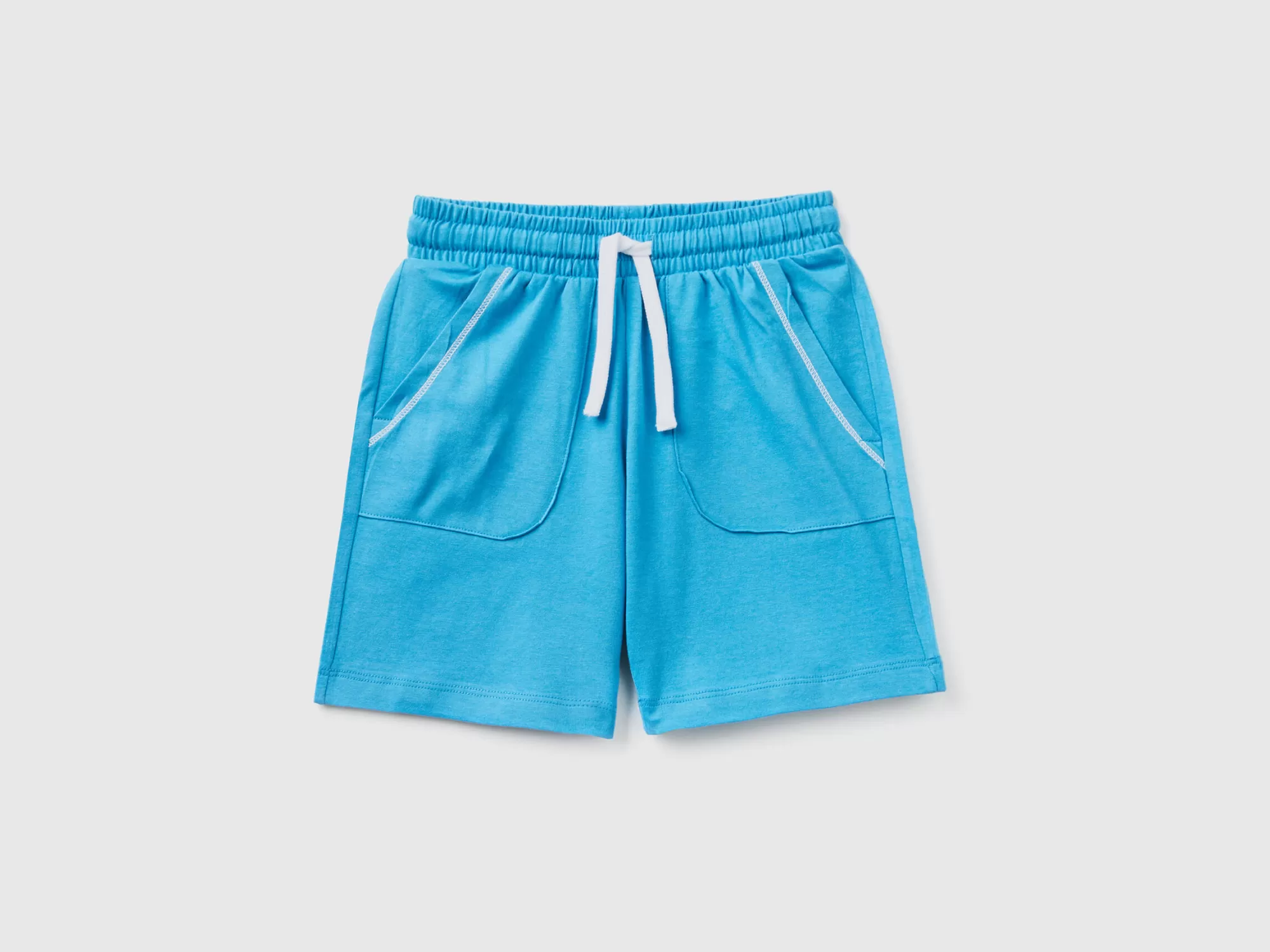 Benetton Bermudas Regular Fit Con Cordon-Niños Pantalones Y Vaqueros