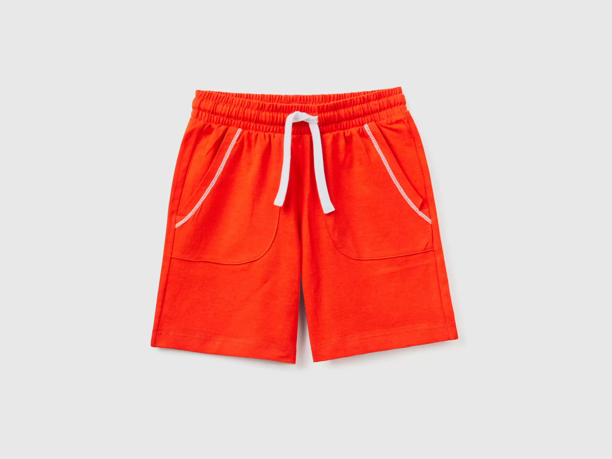 Benetton Bermudas Regular Fit Con Cordon-Niños Pantalones Y Vaqueros