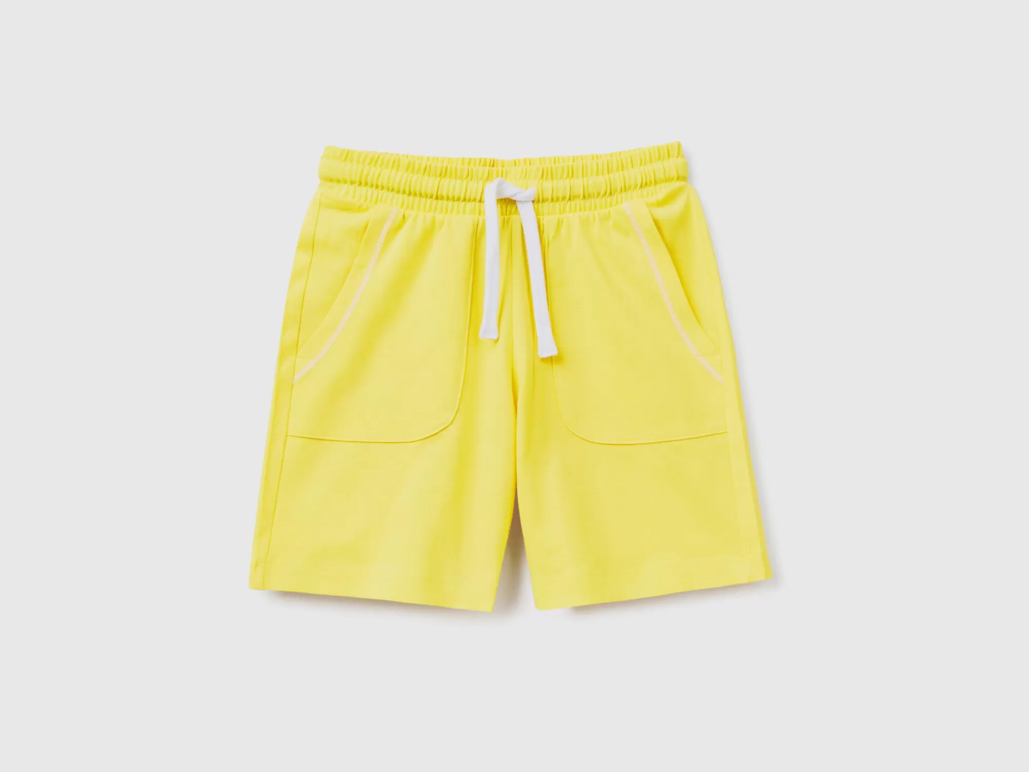 Benetton Bermudas Regular Fit Con Cordon-Niños Pantalones Y Vaqueros