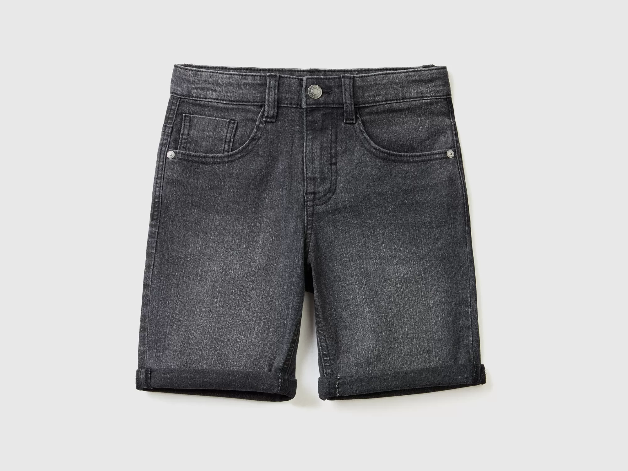 Benetton Bermudas Slim Fit En Denim Eco-Recycle-Niños Pantalones Y Vaqueros