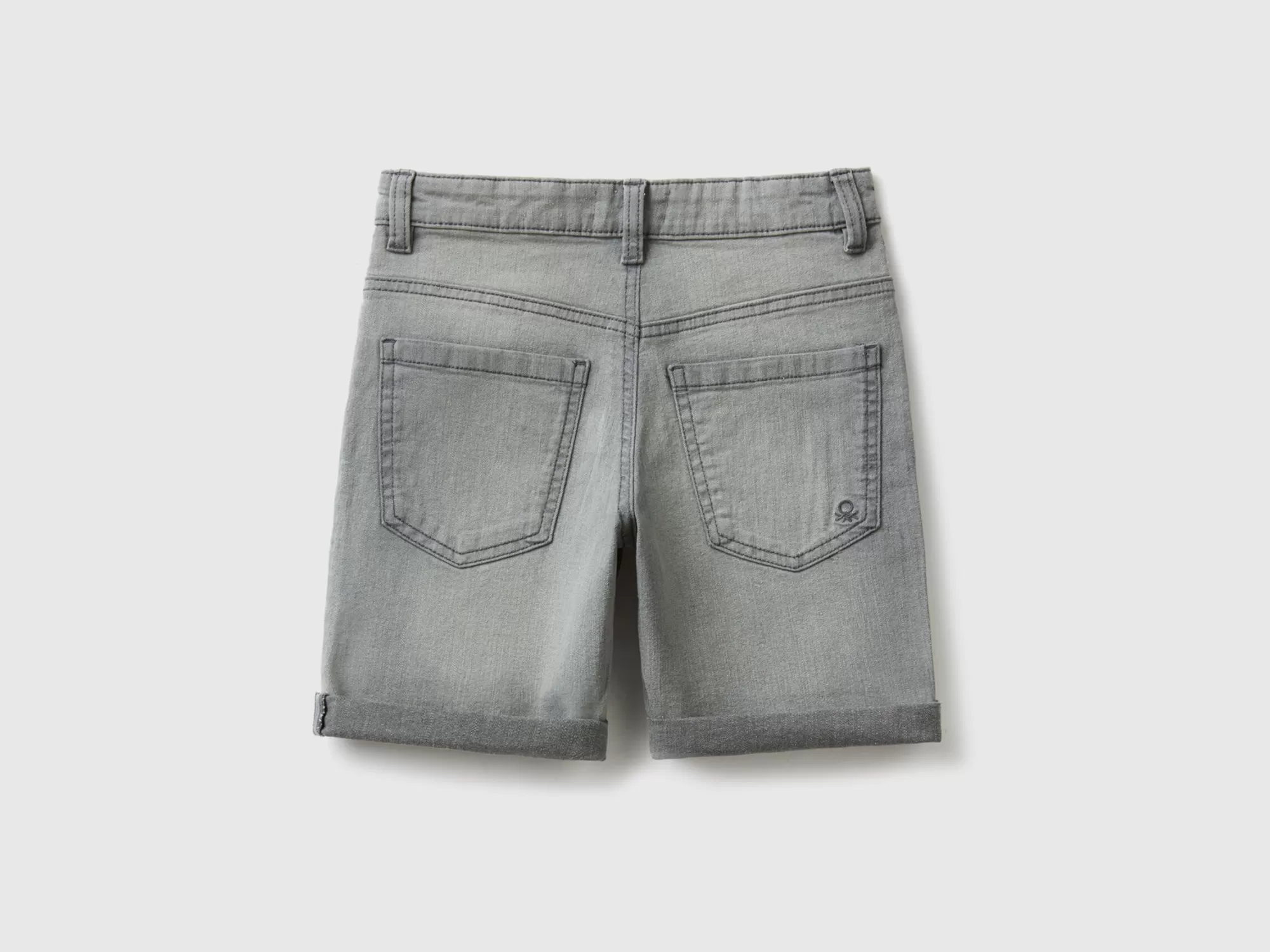 Benetton Bermudas Slim Fit En Denim Eco-Recycle-Niños Pantalones Y Vaqueros