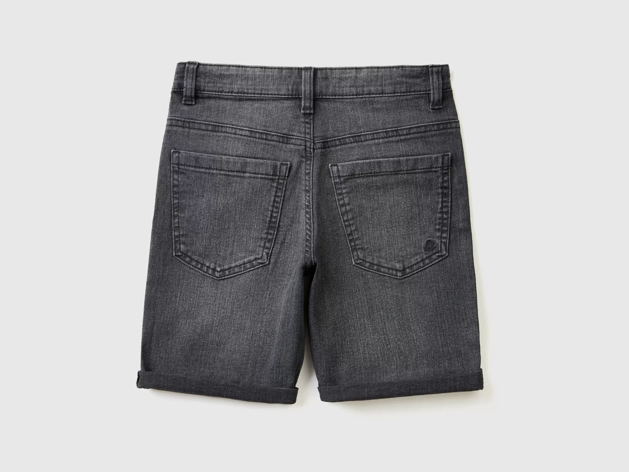 Benetton Bermudas Slim Fit En Denim Eco-Recycle-Niños Pantalones Y Vaqueros