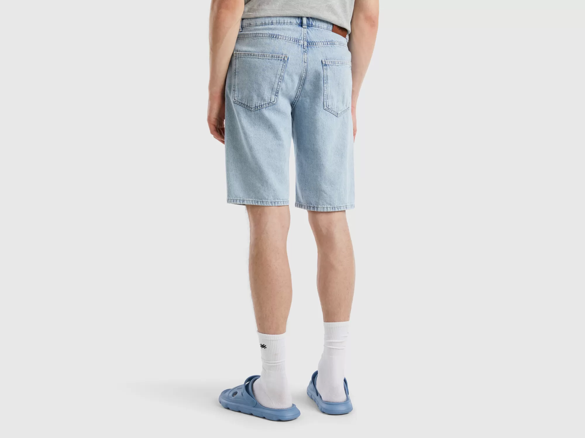 Benetton Bermudas Vaqueras-Hombre Pantalones Y Chinos