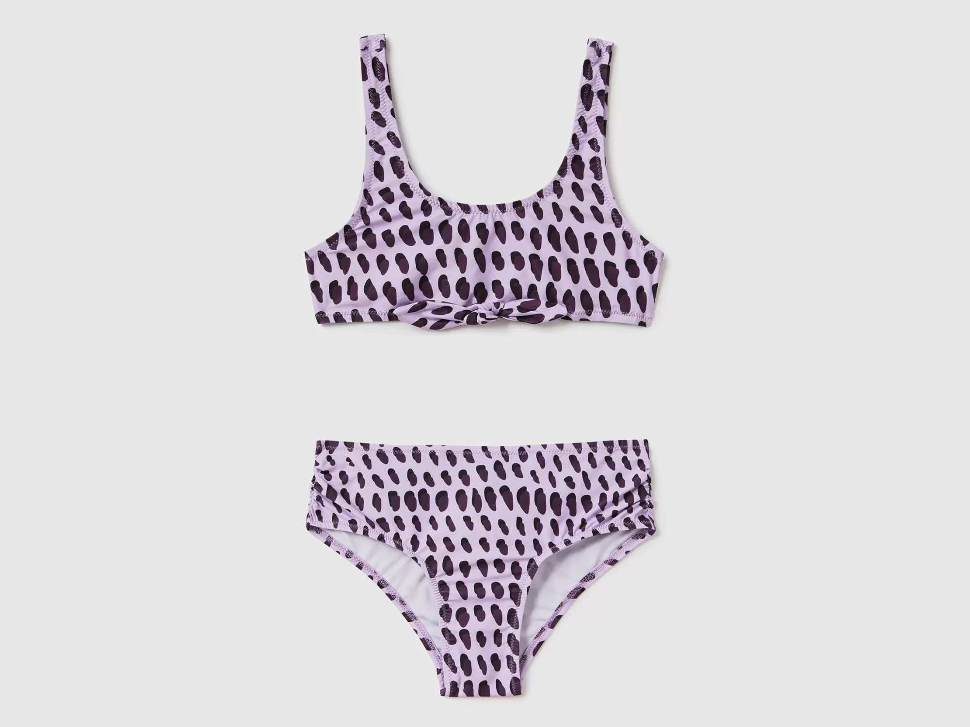 Benetton Bikini Con Animal Print-Niños Banadores Y Ropa De Playa