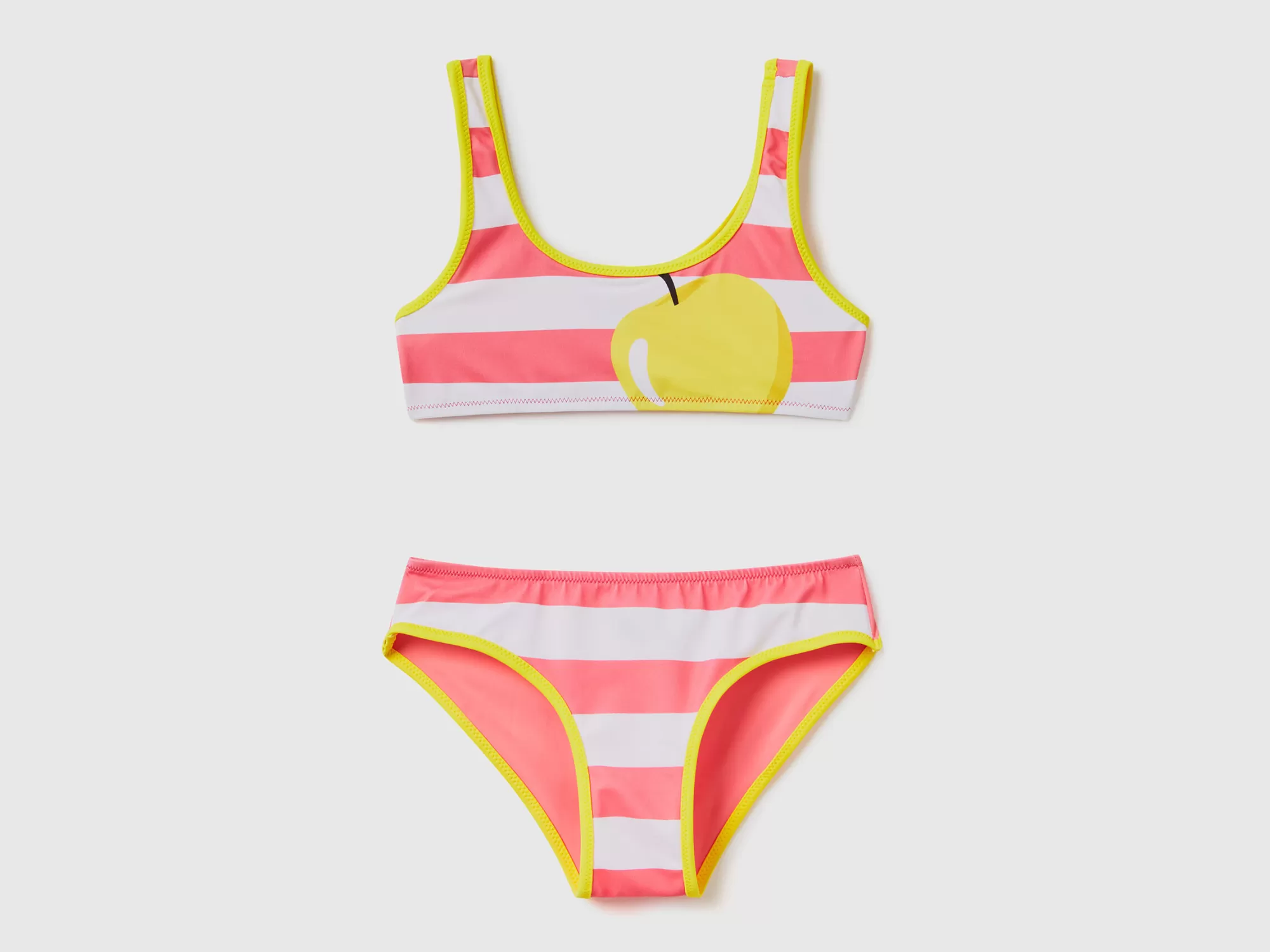 Benetton Bikini Con Estampado De Manzana-Niños Banadores Y Ropa De Playa