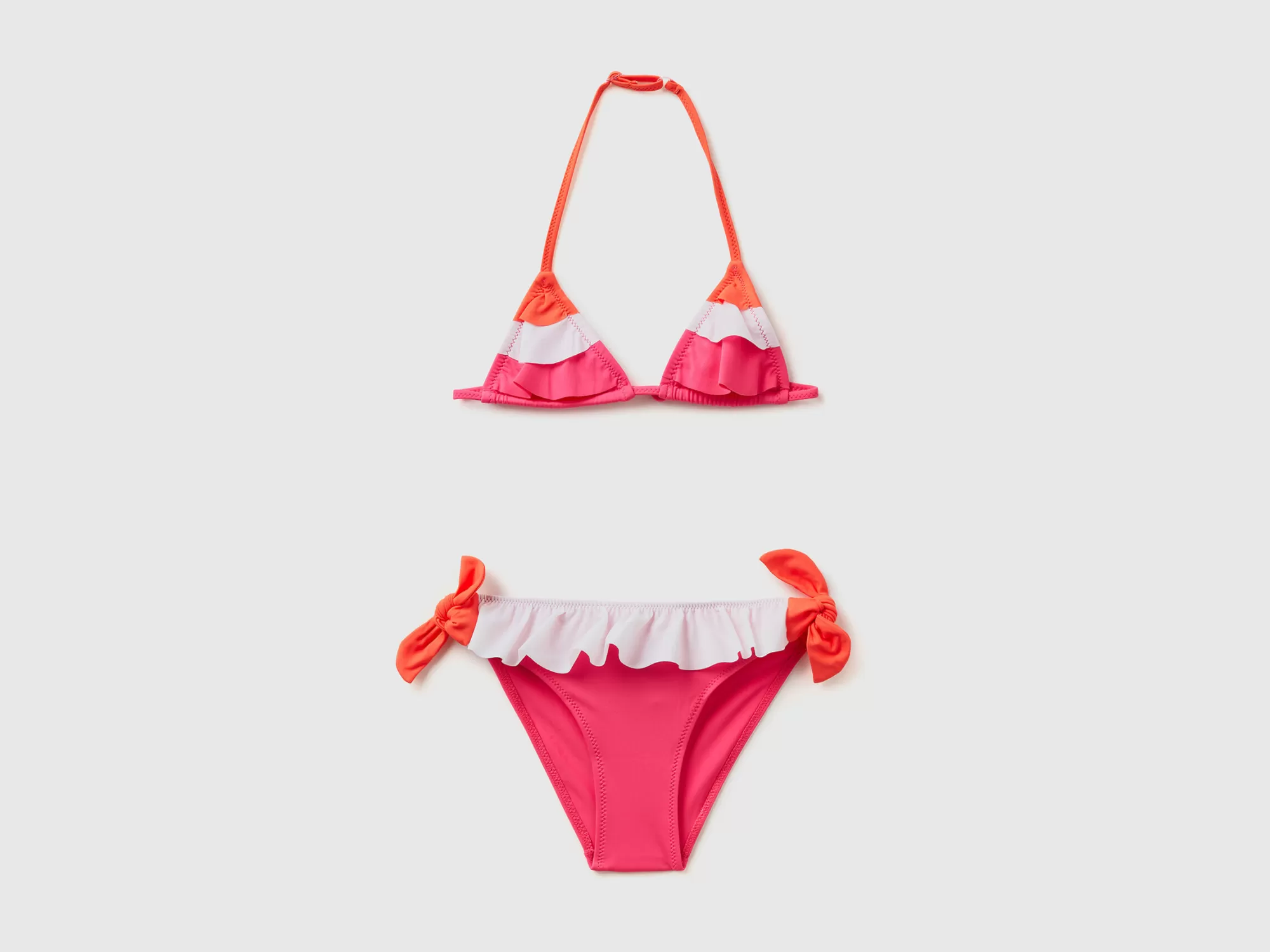 Benetton Bikini De Triangulo De Econyl® Con Volantes-Niños Banadores Y Ropa De Playa