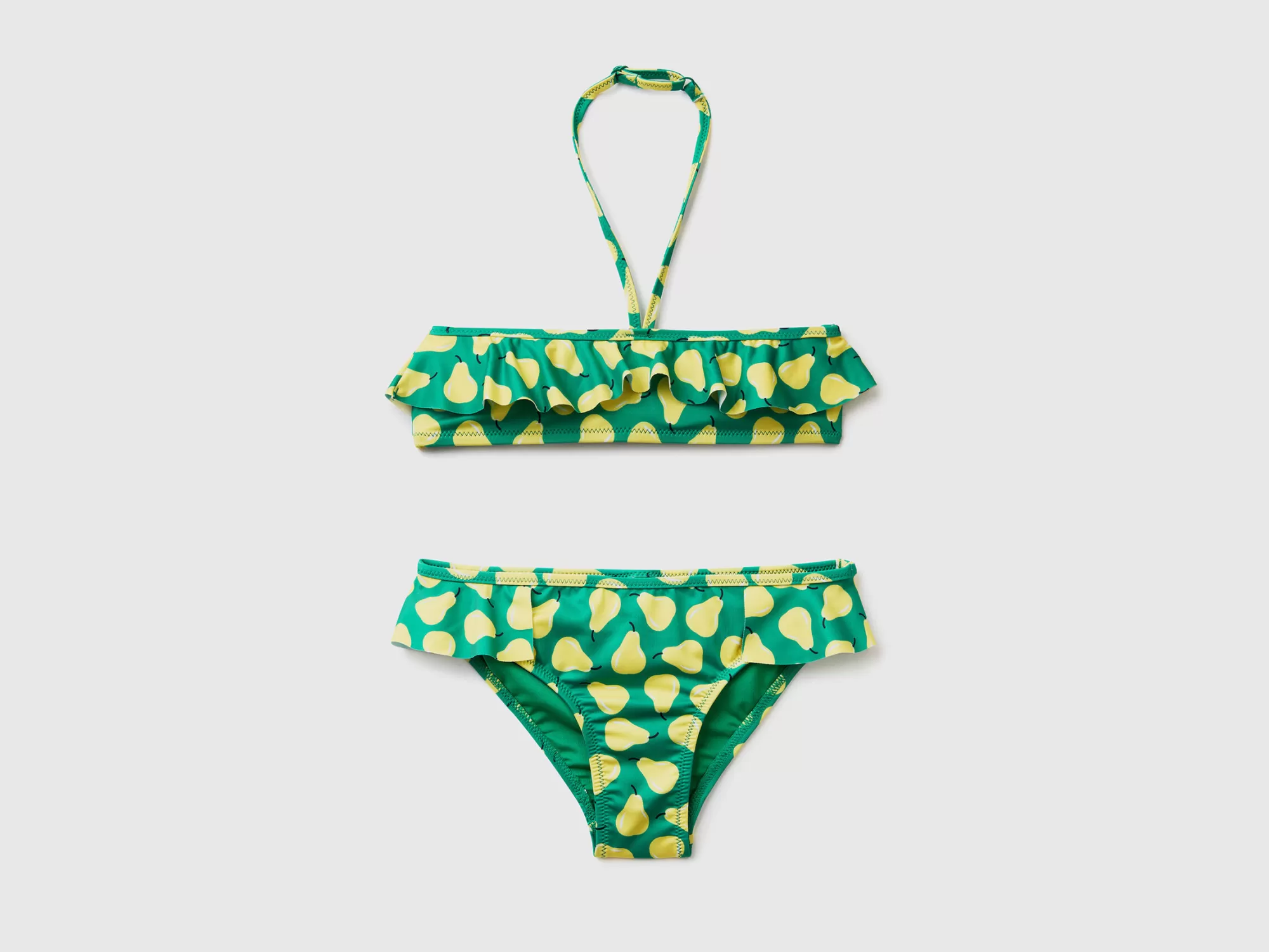 Benetton Bikinicon Estampado De Peras-Niños Banadores Y Ropa De Playa