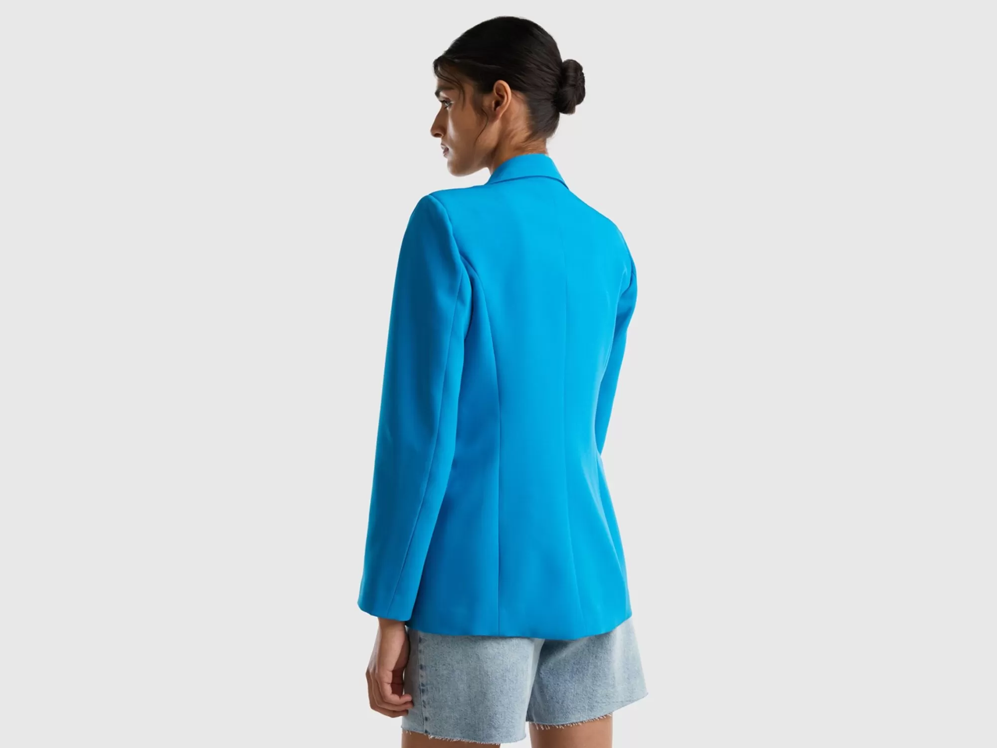 Benetton Blazer Recto Forrado-Mujer Chaquetas Y Abrigos