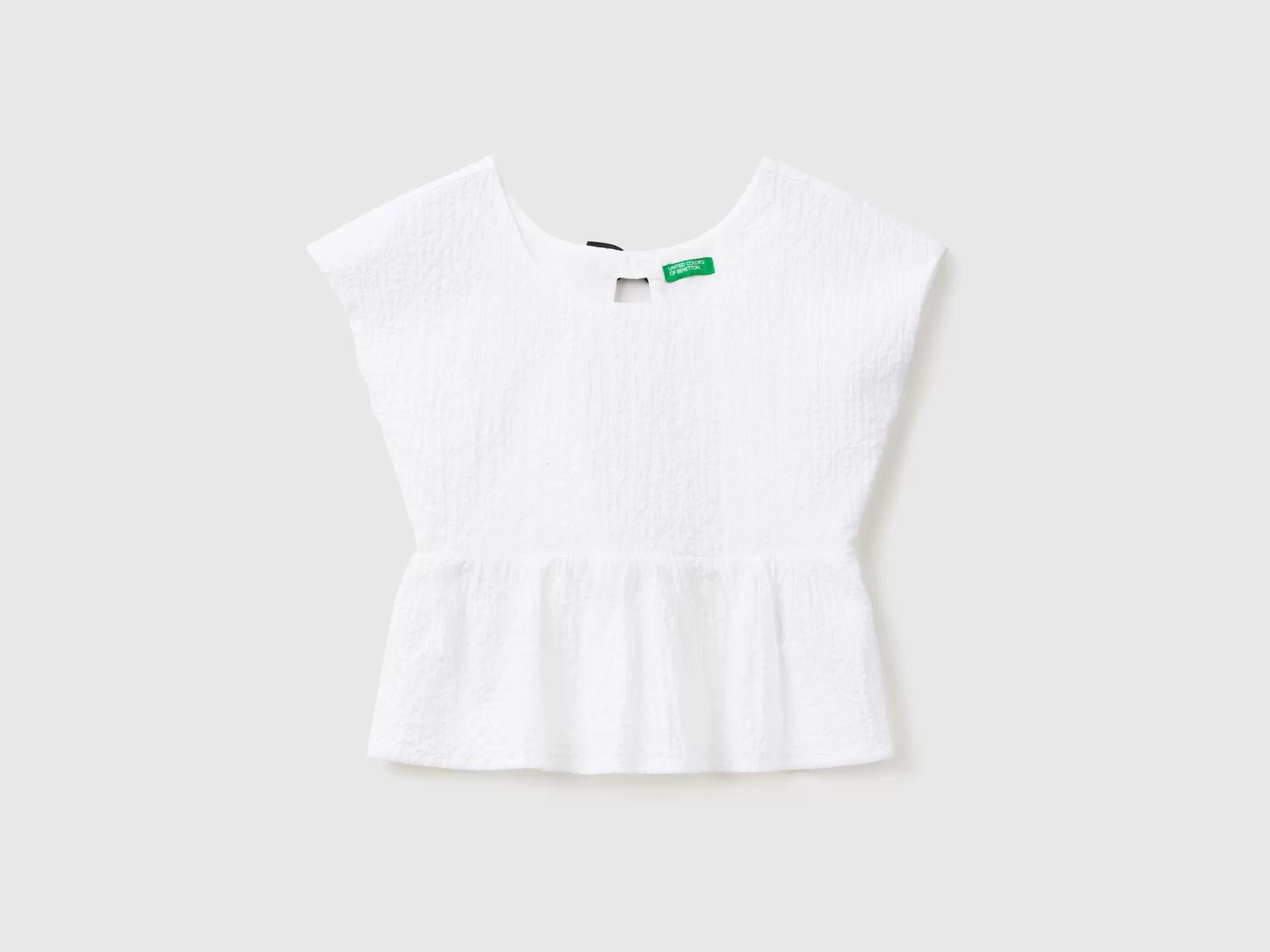 Benetton Blusa Con Lazada En La Parte Trasera-Niños Camisetas Y Camisas