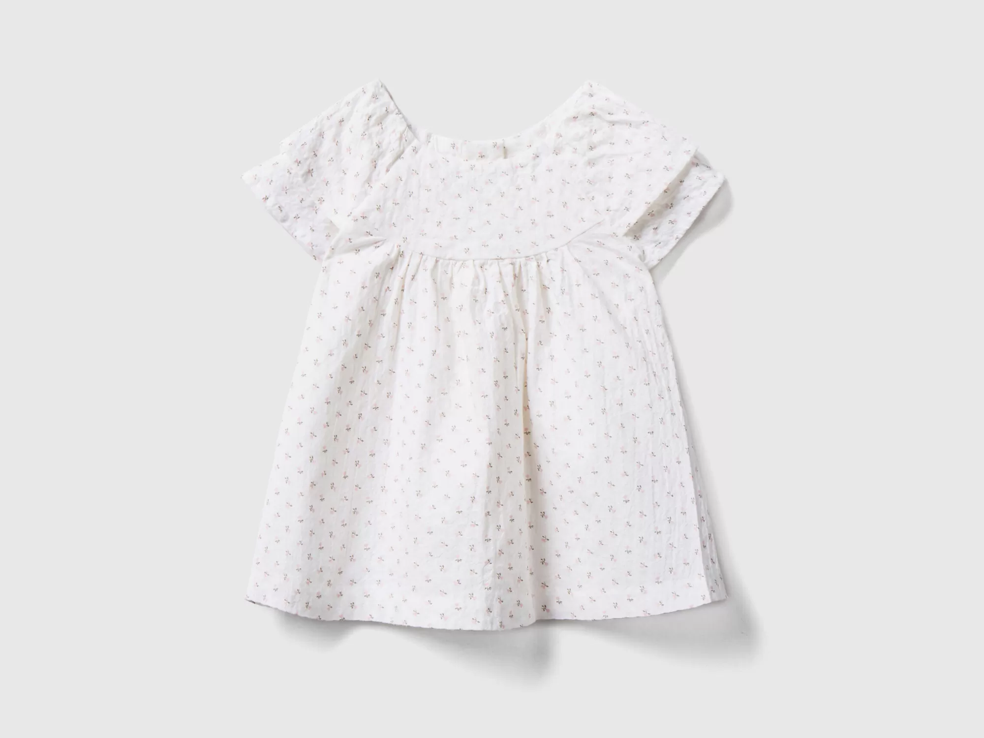 Benetton Blusa De Flores De Algodón Elastico-Niños Camisas Y Polos