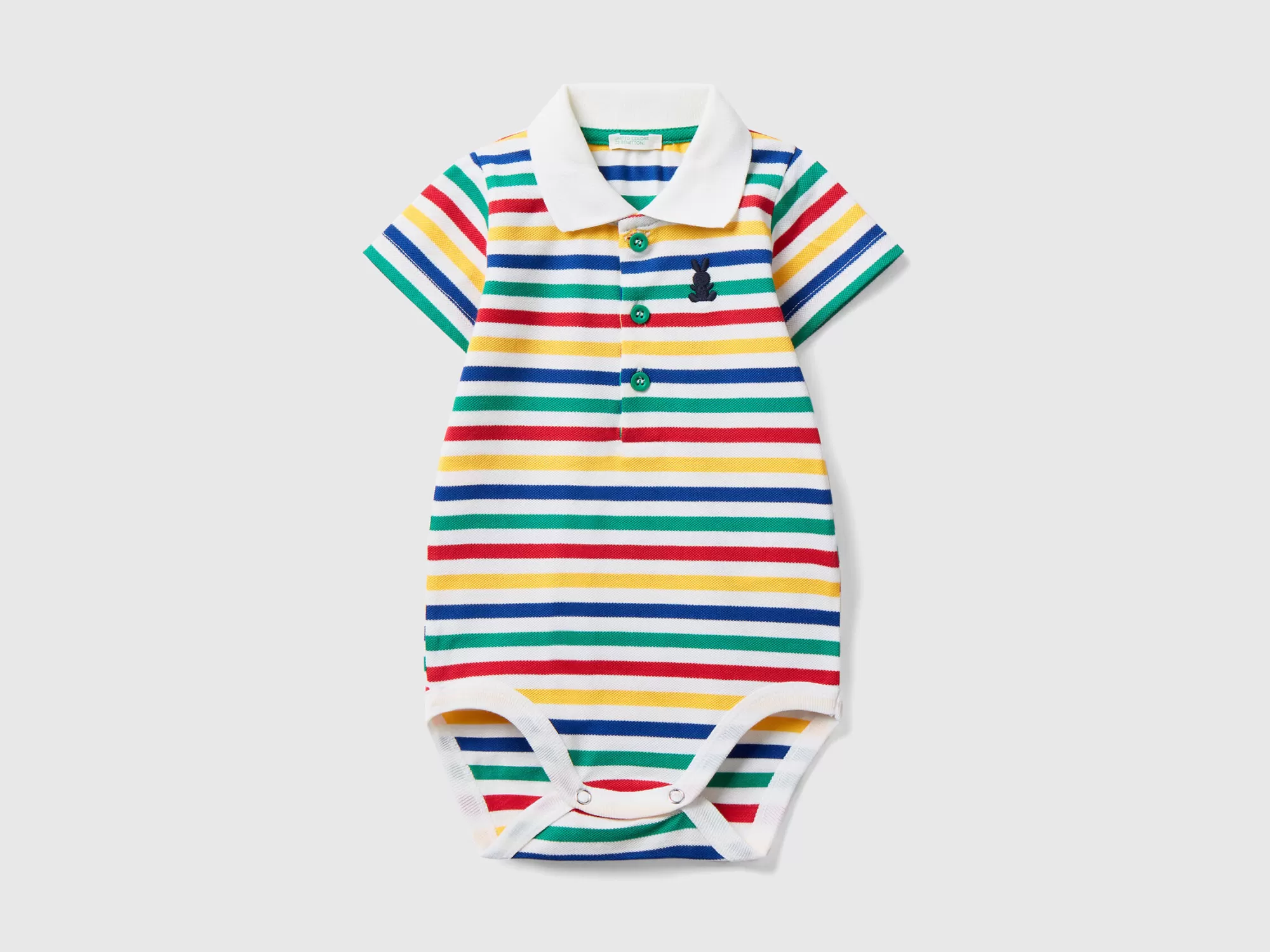 Benetton Body De Estilo Polo De Algodón Elastico-Niños Bodys Y Peleles