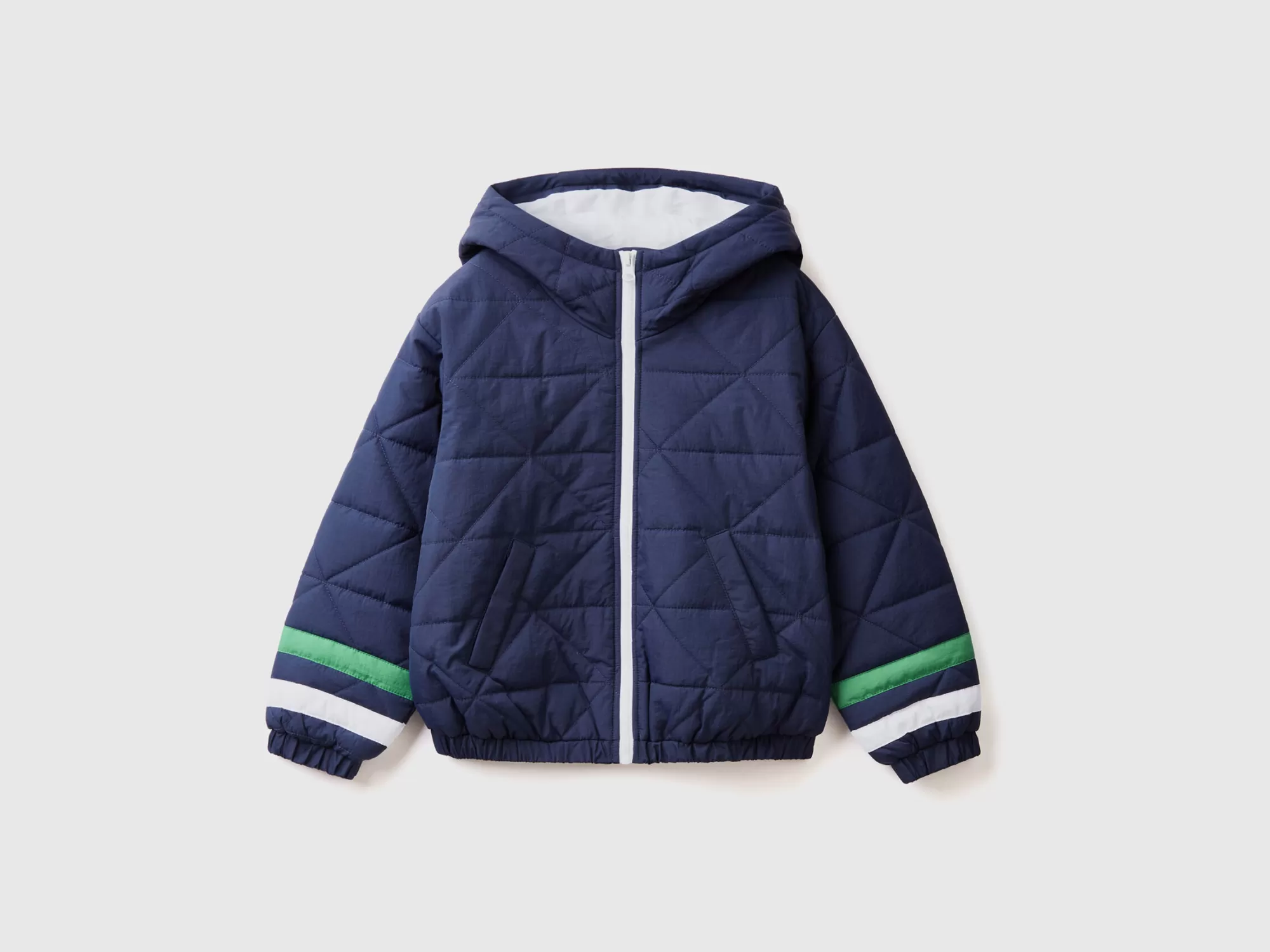 Benetton Bomber Acolchada De Nailon-Niños Cazadoras Y Abrigos