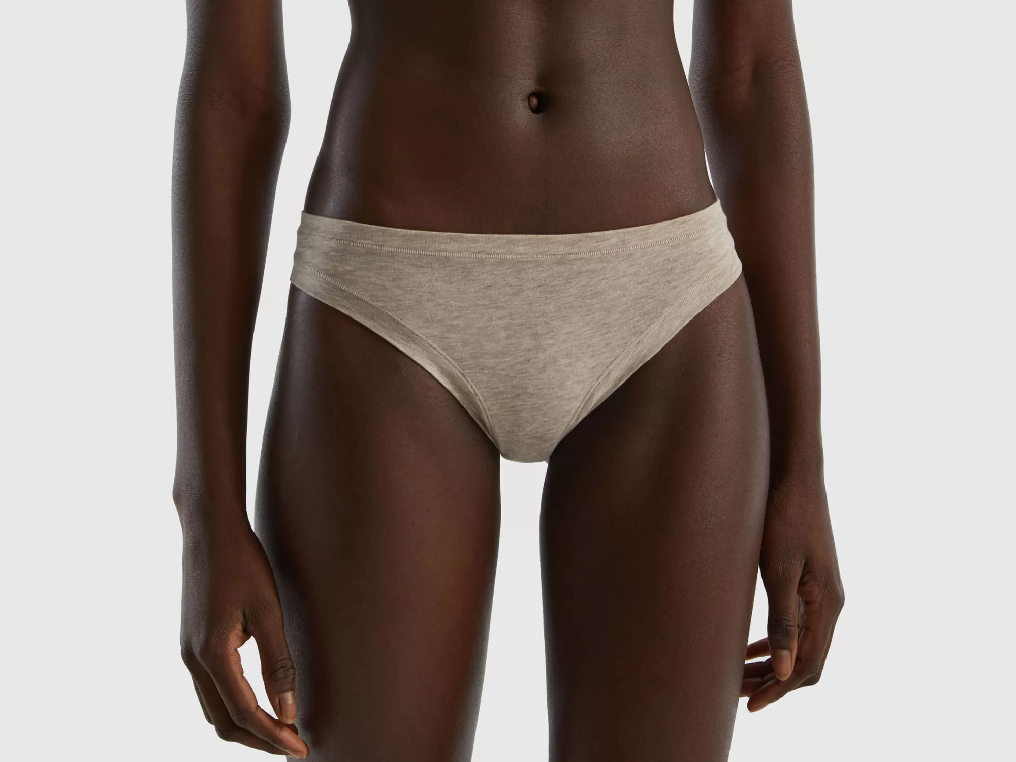 Benetton Braguita Brasilena De Algodón Organico Super Stretch-Mujer Ropa Interior Y Pijamas