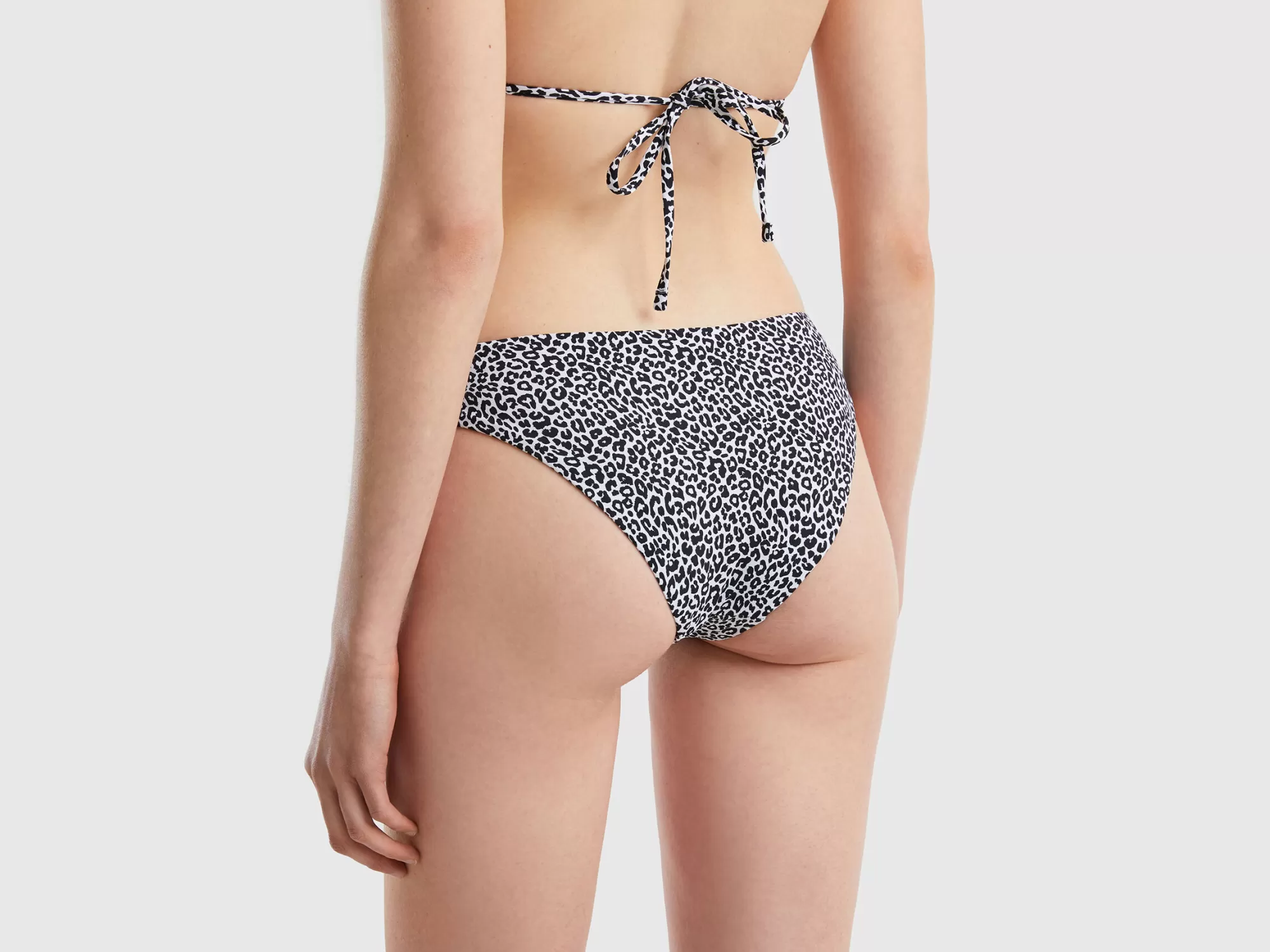 Benetton Braguita De Bikini Con Animal Print-Mujer Banadores Y Ropa De Playa