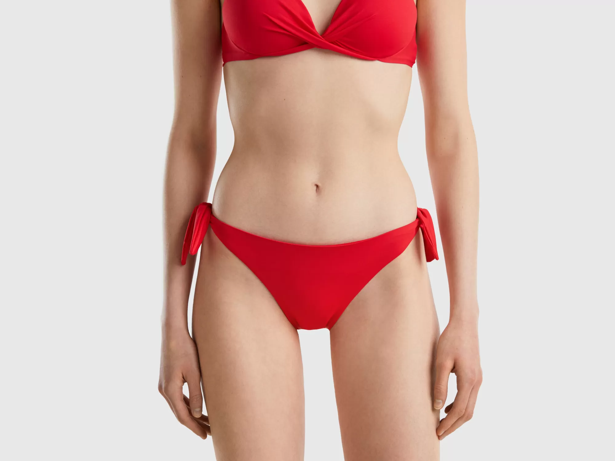 Benetton Braguita De Bikini Con Lazos Laterales-Mujer Banadores Y Ropa De Playa